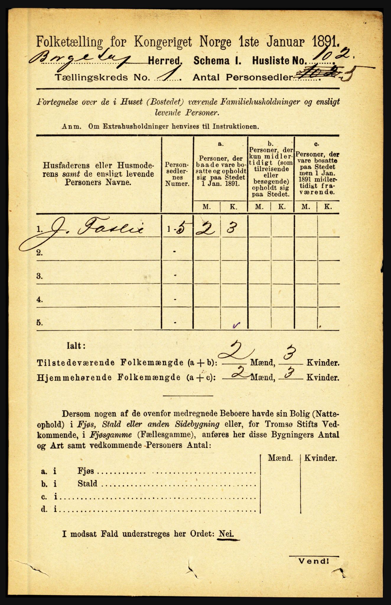 RA, 1891 census for 1862 Borge, 1891, p. 127