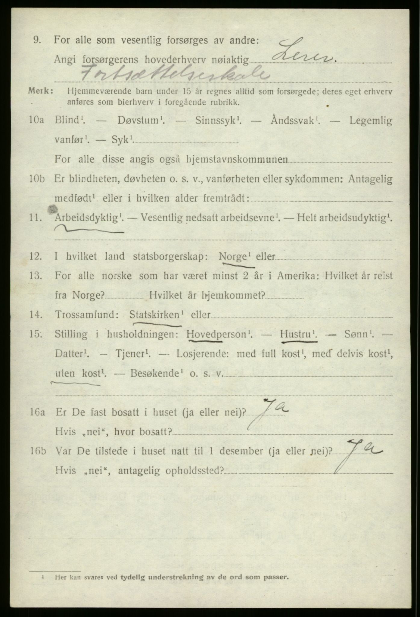 SAB, 1920 census for Stryn, 1920, p. 6147