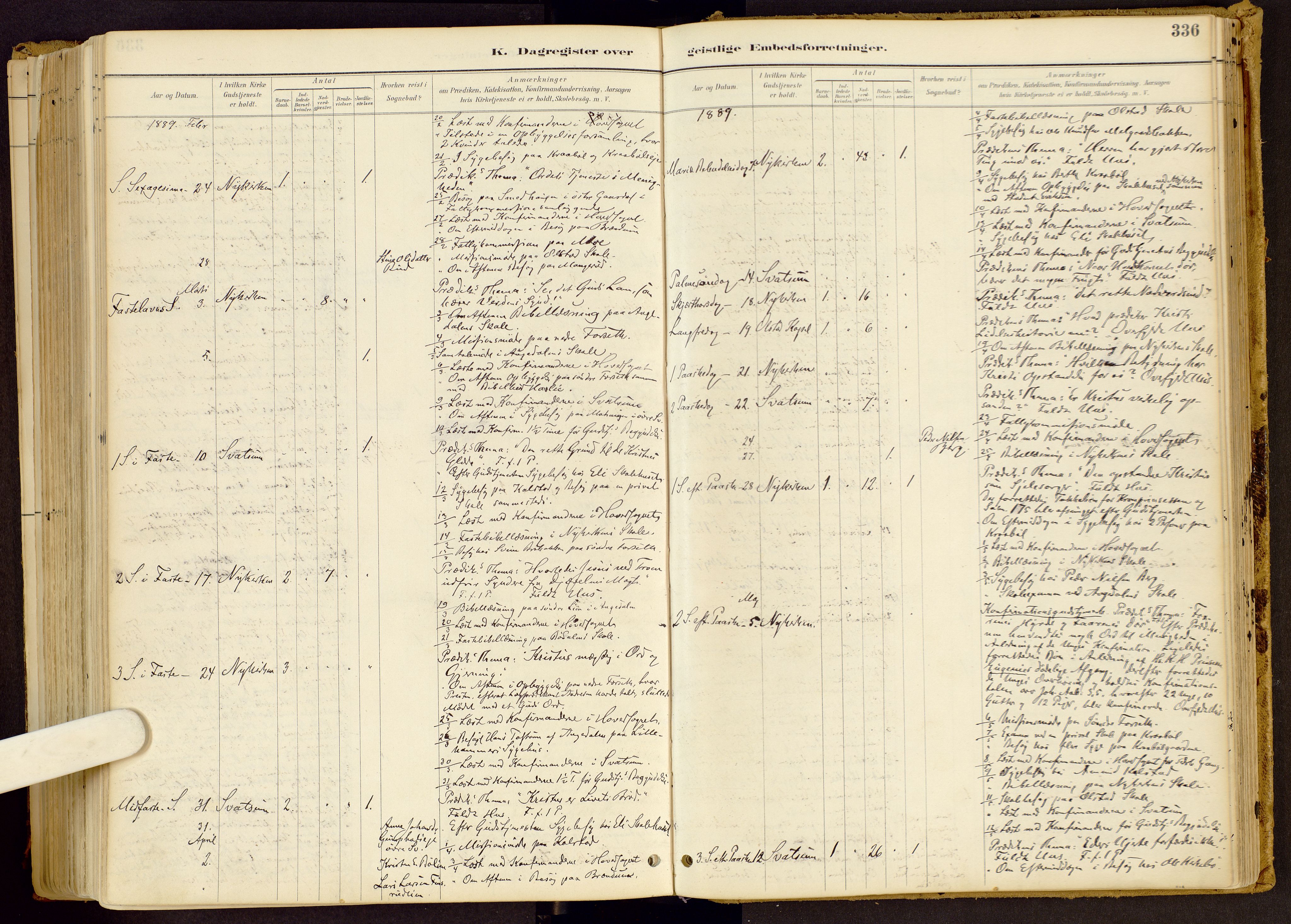 Vestre Gausdal prestekontor, AV/SAH-PREST-094/H/Ha/Haa/L0001: Parish register (official) no. 1, 1887-1914, p. 336