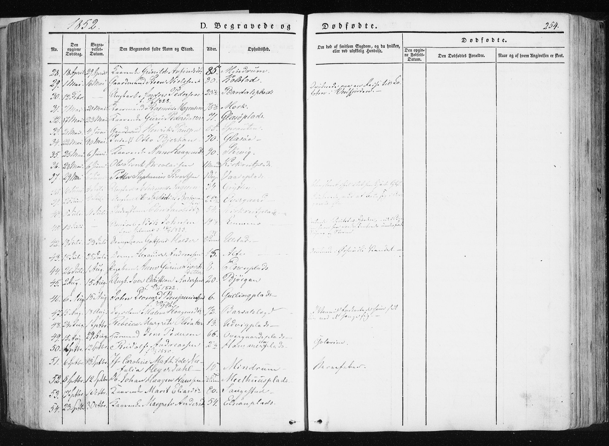 Ministerialprotokoller, klokkerbøker og fødselsregistre - Nord-Trøndelag, SAT/A-1458/741/L0393: Parish register (official) no. 741A07, 1849-1863, p. 254