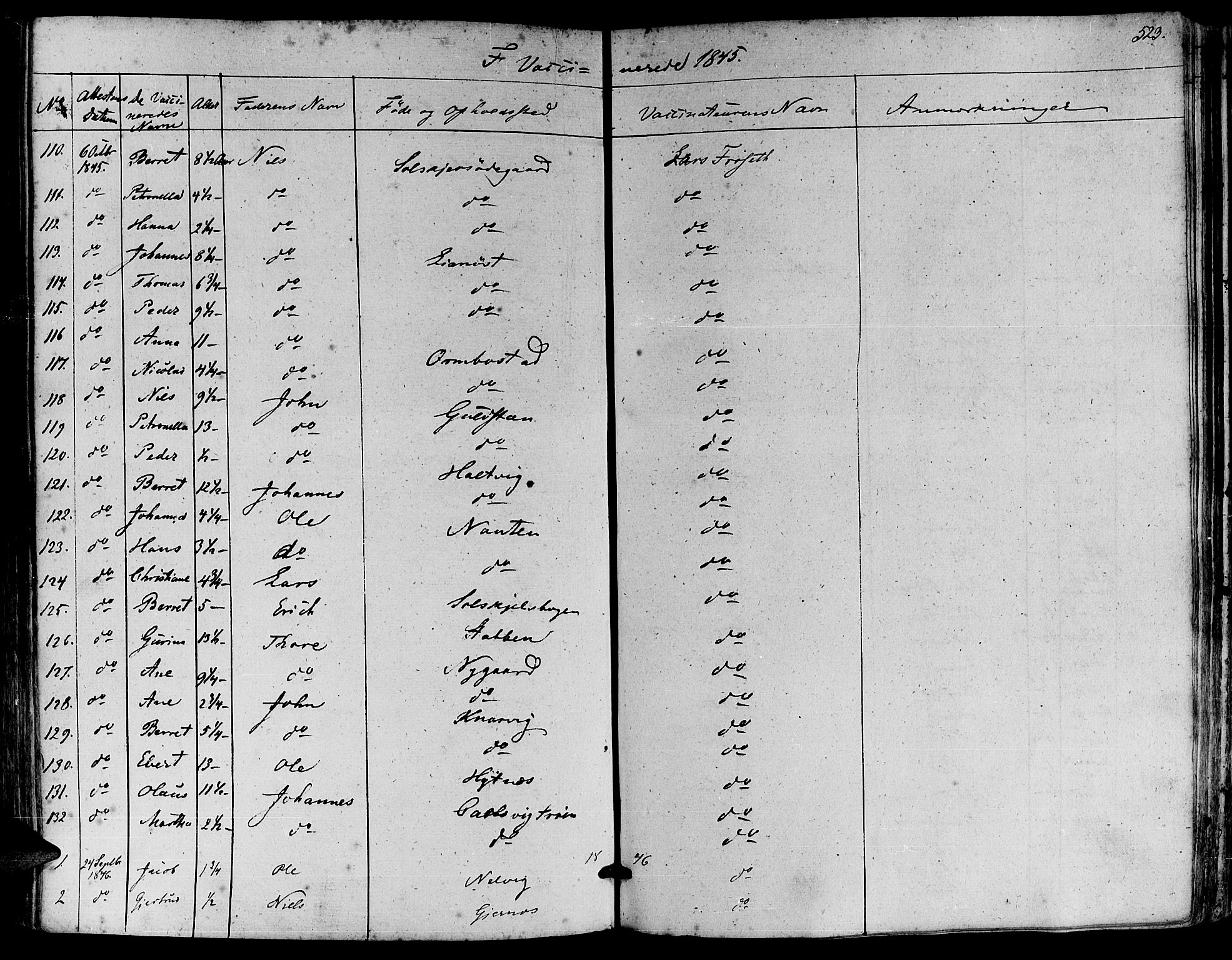 Ministerialprotokoller, klokkerbøker og fødselsregistre - Møre og Romsdal, AV/SAT-A-1454/581/L0936: Parish register (official) no. 581A04, 1836-1852, p. 523