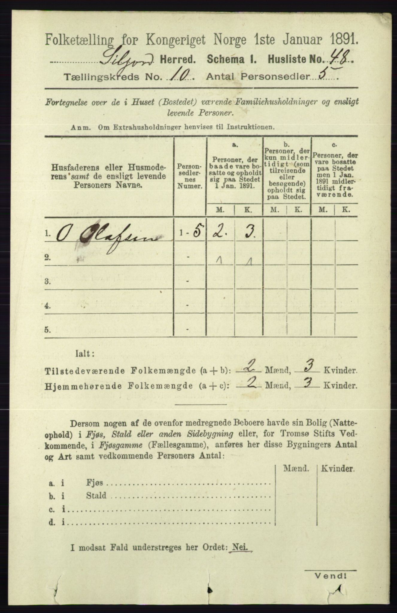 RA, 1891 census for 0828 Seljord, 1891, p. 3451