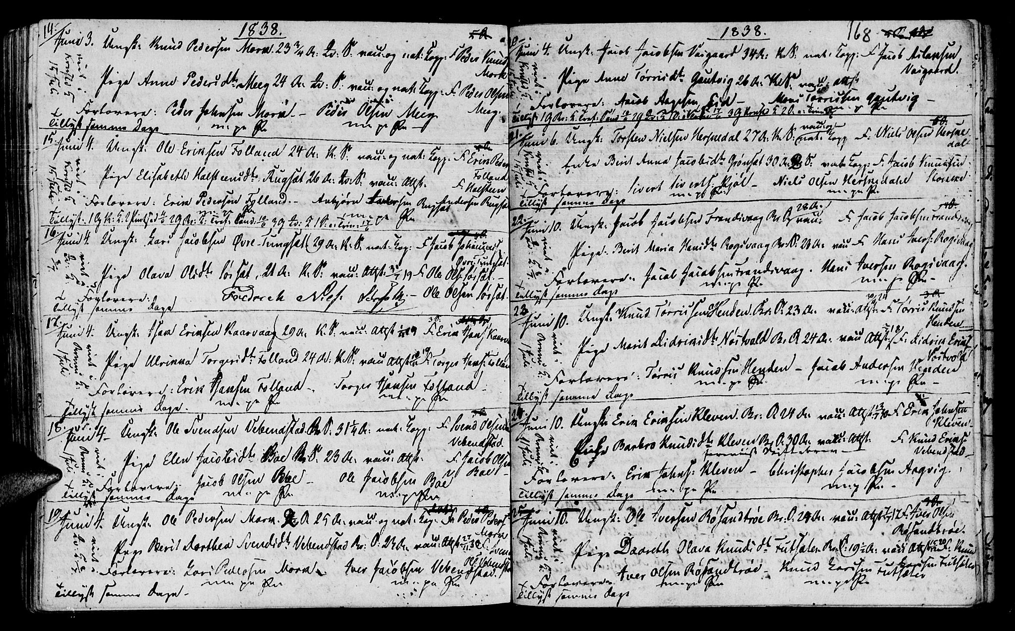 Ministerialprotokoller, klokkerbøker og fødselsregistre - Møre og Romsdal, AV/SAT-A-1454/568/L0795: Parish register (official) no. 568A04, 1802-1845, p. 168