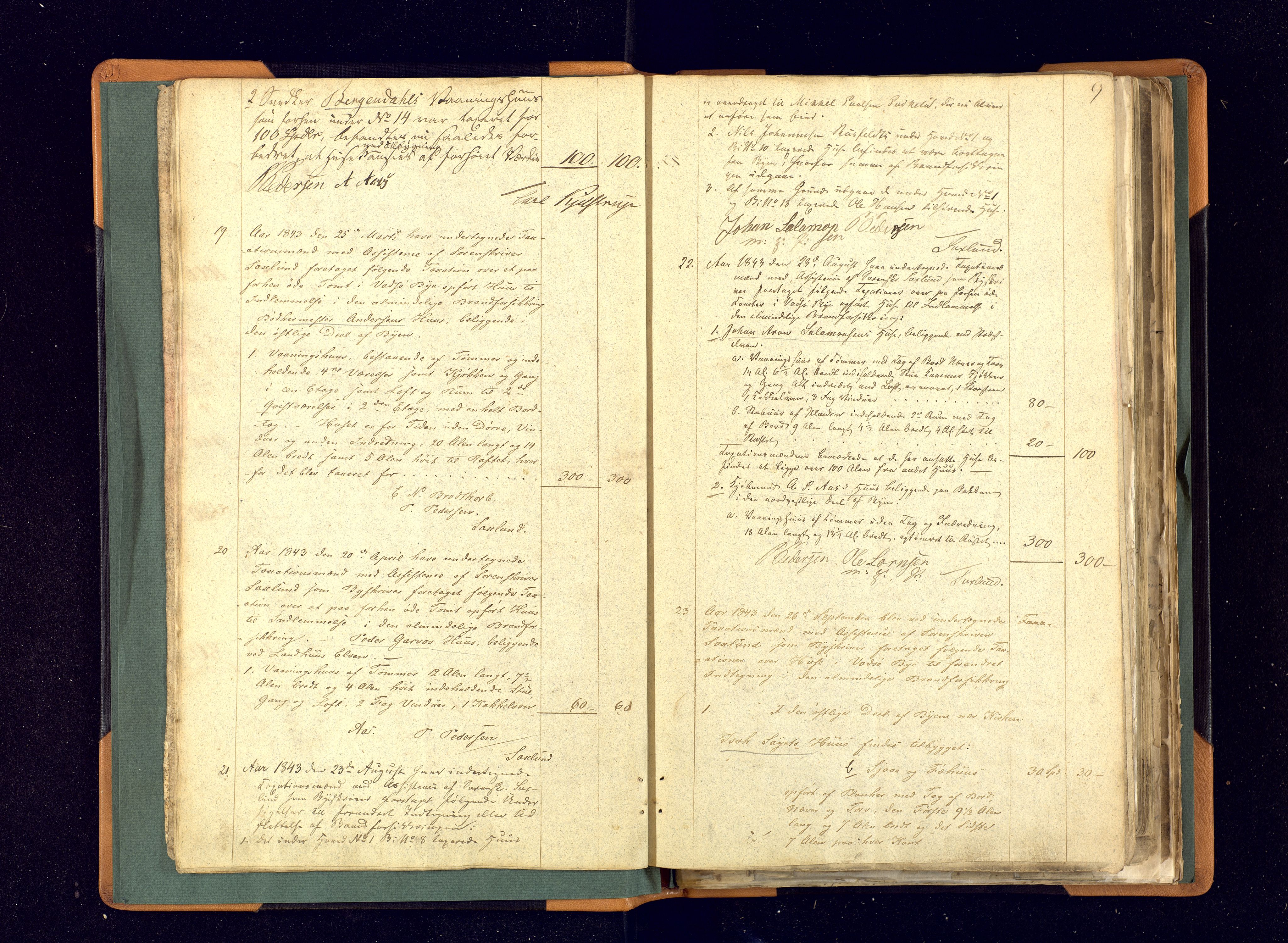 Nord-Varanger (Vadsø) lensmannskontor, AV/SATØ-S-1166/1/Fp/Fpc/L0203: Branntakstprotokoller Vadsø by, 1837-1858, p. 8b-9a