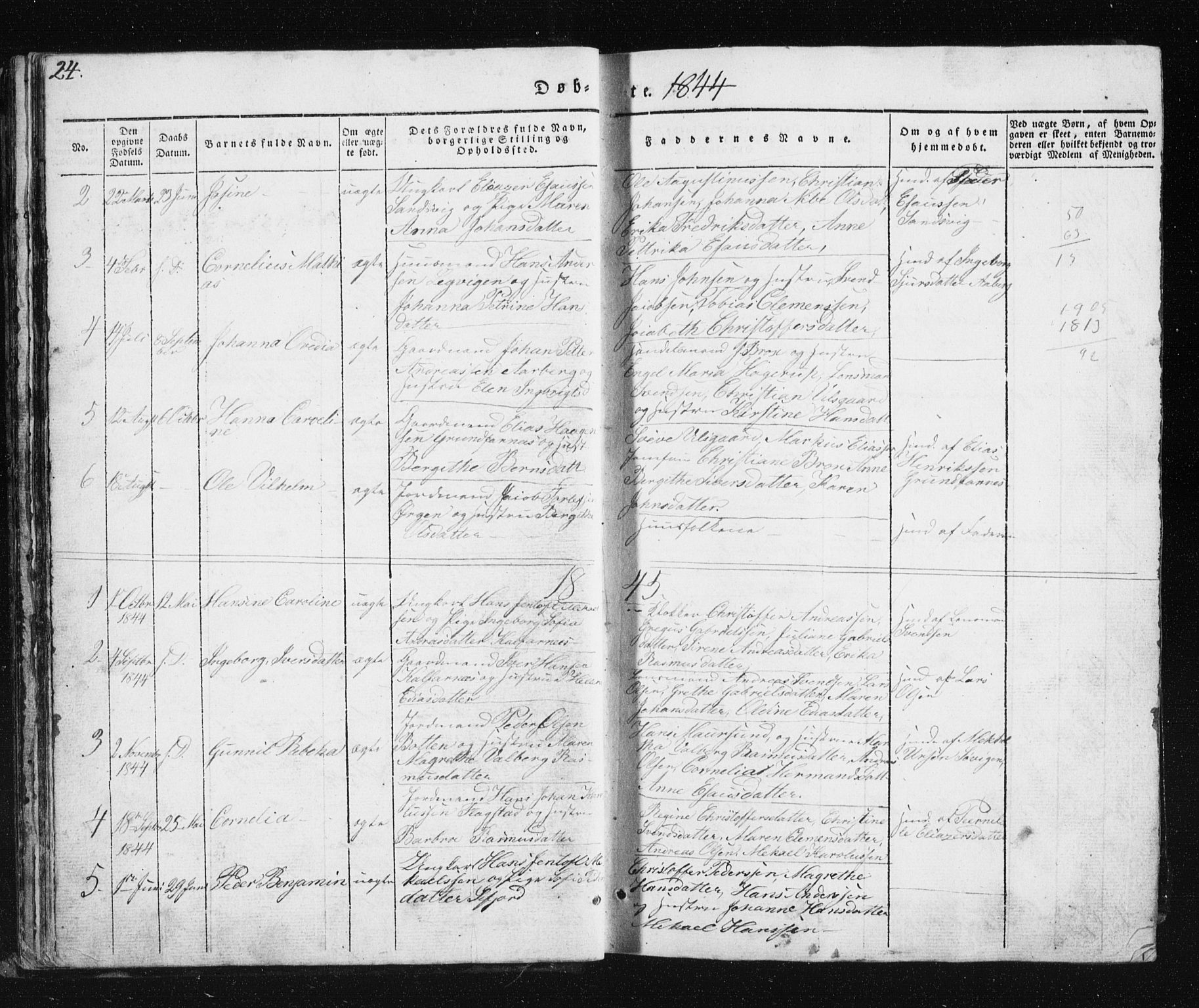 Berg sokneprestkontor, SATØ/S-1318/G/Ga/Gab/L0011klokker: Parish register (copy) no. 11, 1833-1878, p. 24