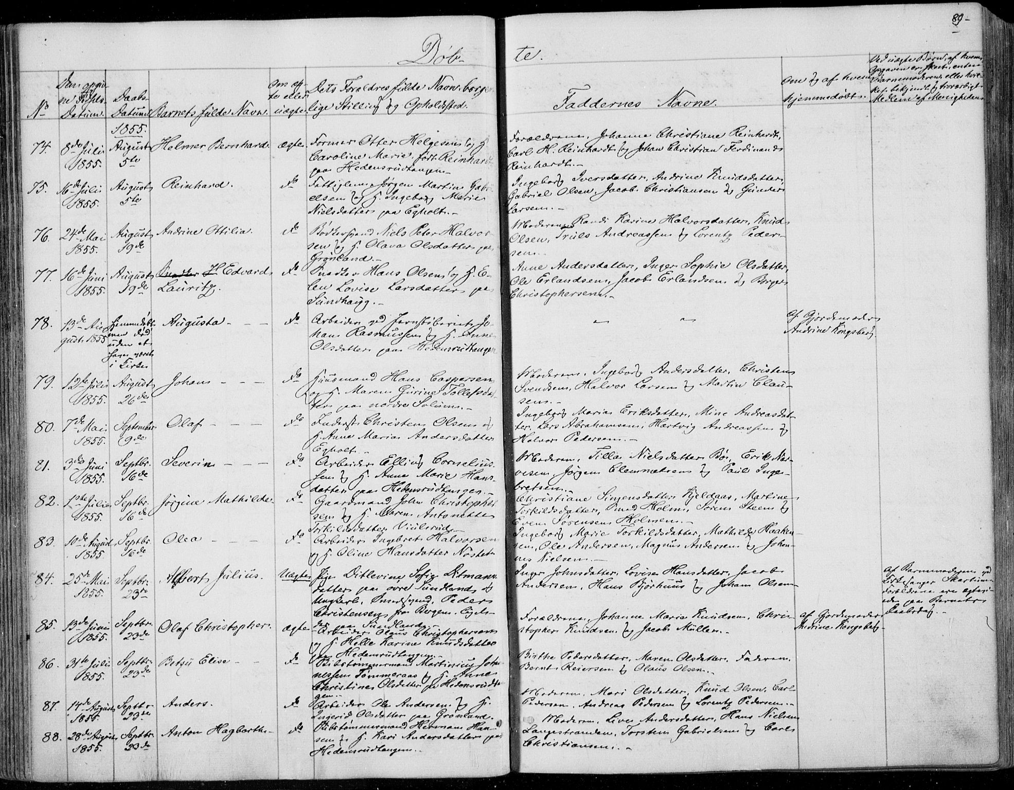 Skoger kirkebøker, AV/SAKO-A-59/F/Fa/L0003: Parish register (official) no. I 3, 1842-1861, p. 89