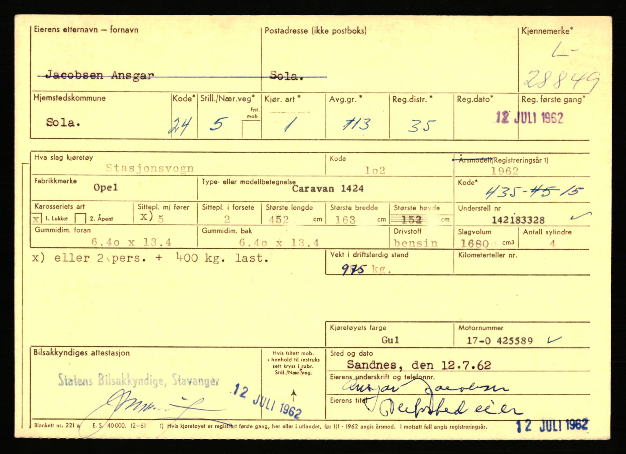 Stavanger trafikkstasjon, AV/SAST-A-101942/0/F/L0047: L-28400 - L-29099, 1930-1971, p. 1349