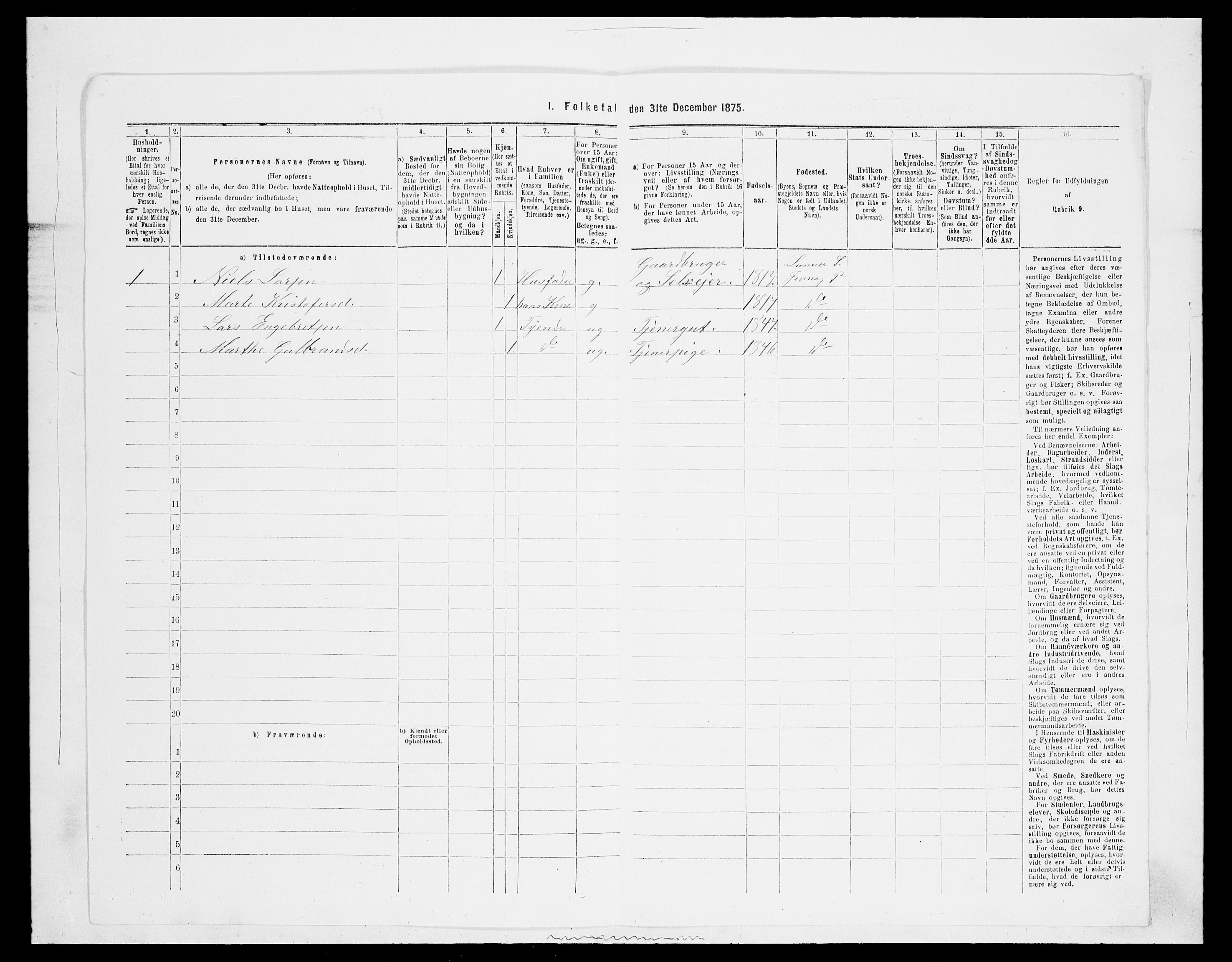 SAH, 1875 census for 0532P Jevnaker, 1875, p. 597