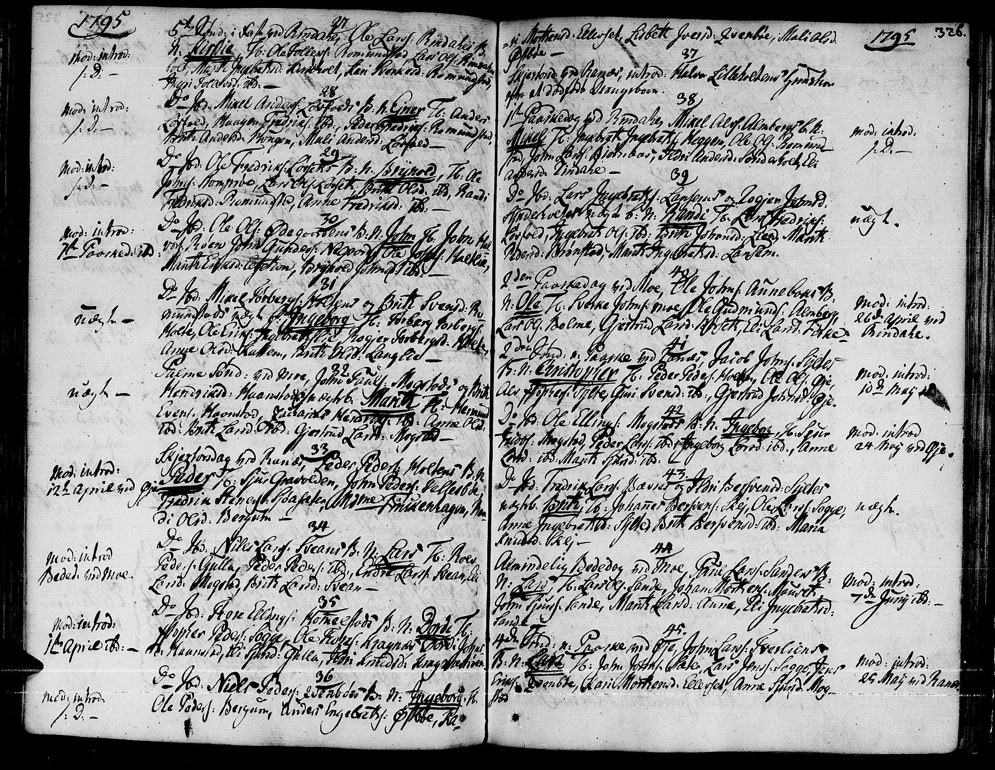 Ministerialprotokoller, klokkerbøker og fødselsregistre - Møre og Romsdal, SAT/A-1454/595/L1039: Parish register (official) no. 595A01, 1750-1796, p. 326