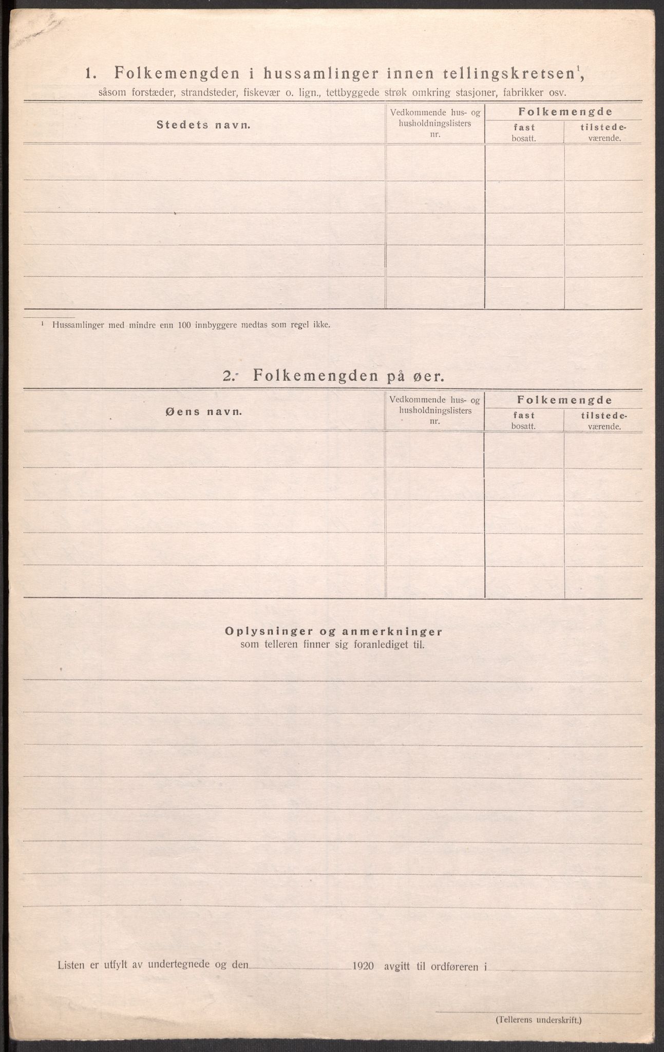 SAST, 1920 census for Hetland, 1920, p. 116