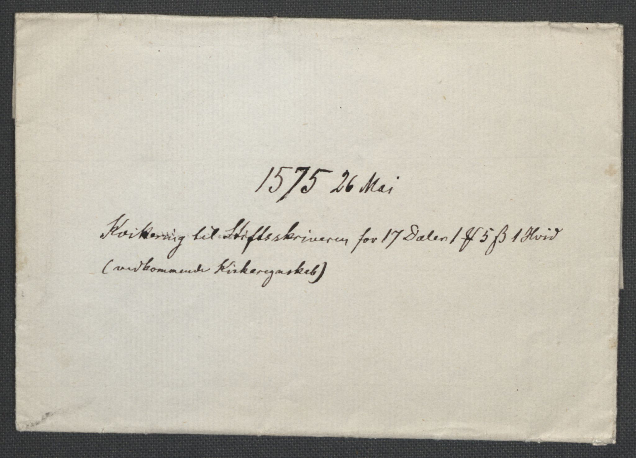 Riksarkivets diplomsamling, AV/RA-EA-5965/F02/L0078: Dokumenter, 1575, p. 23