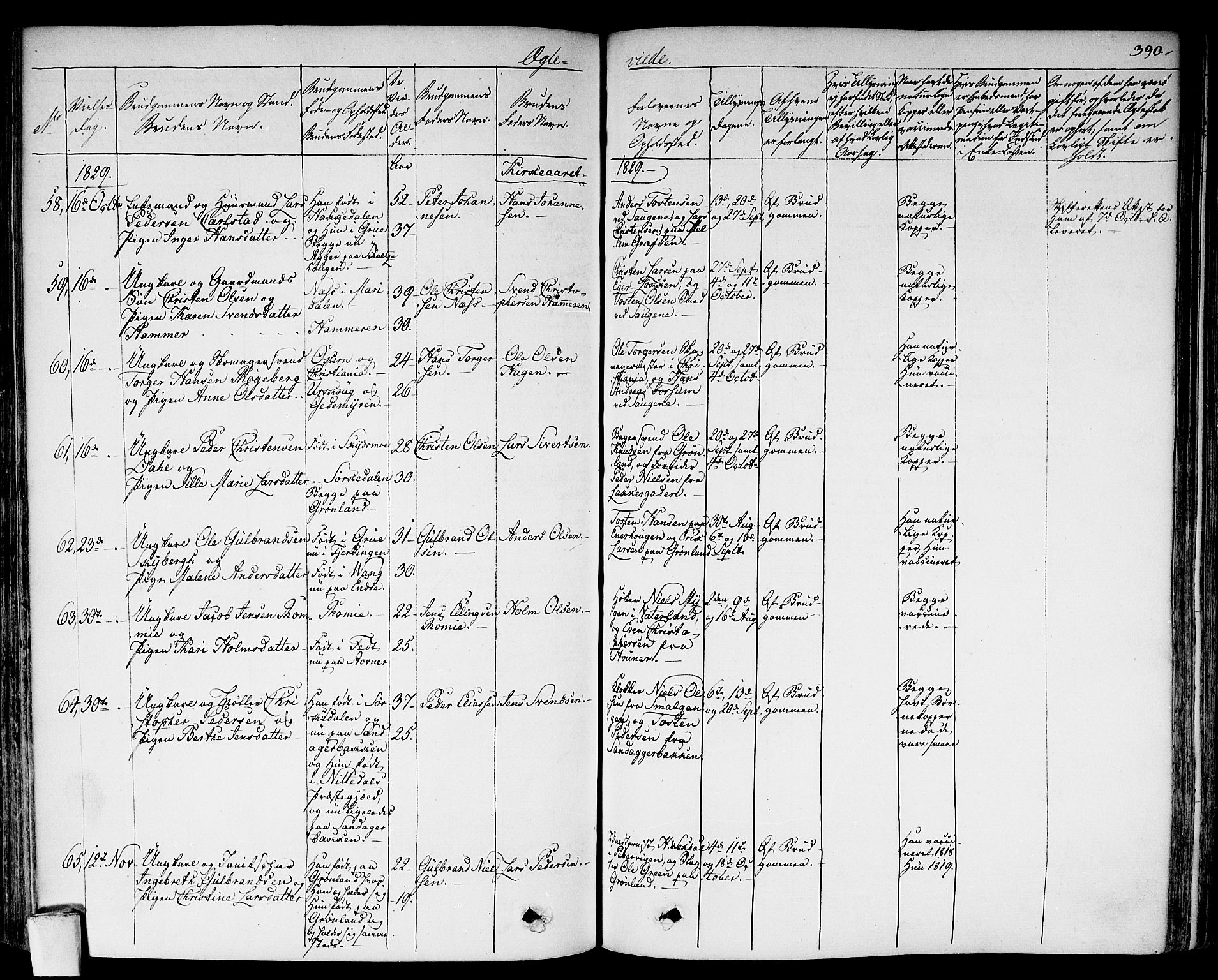Aker prestekontor kirkebøker, AV/SAO-A-10861/F/L0013: Parish register (official) no. 13, 1828-1837, p. 390