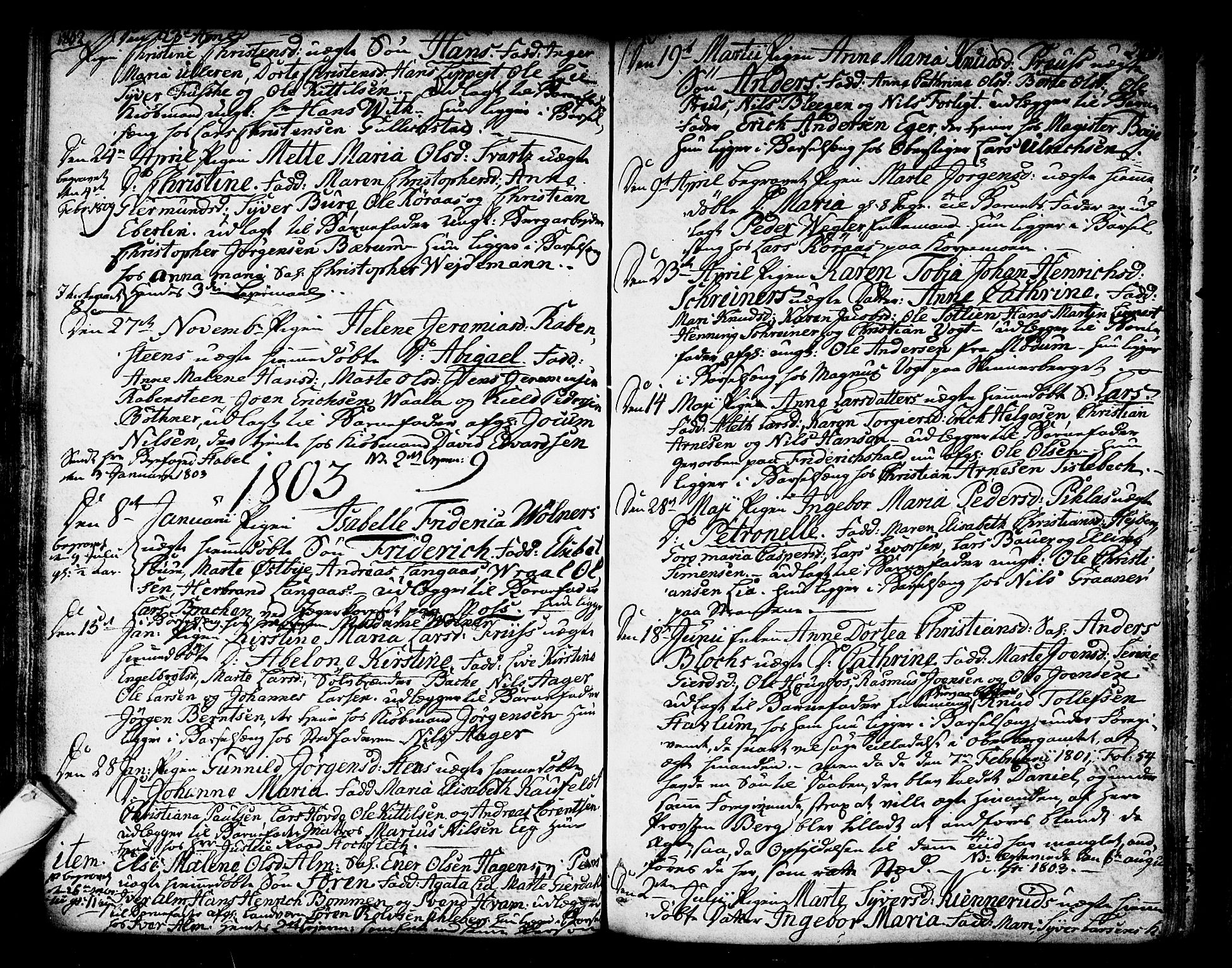 Kongsberg kirkebøker, SAKO/A-22/F/Fa/L0007: Parish register (official) no. I 7, 1795-1816, p. 220