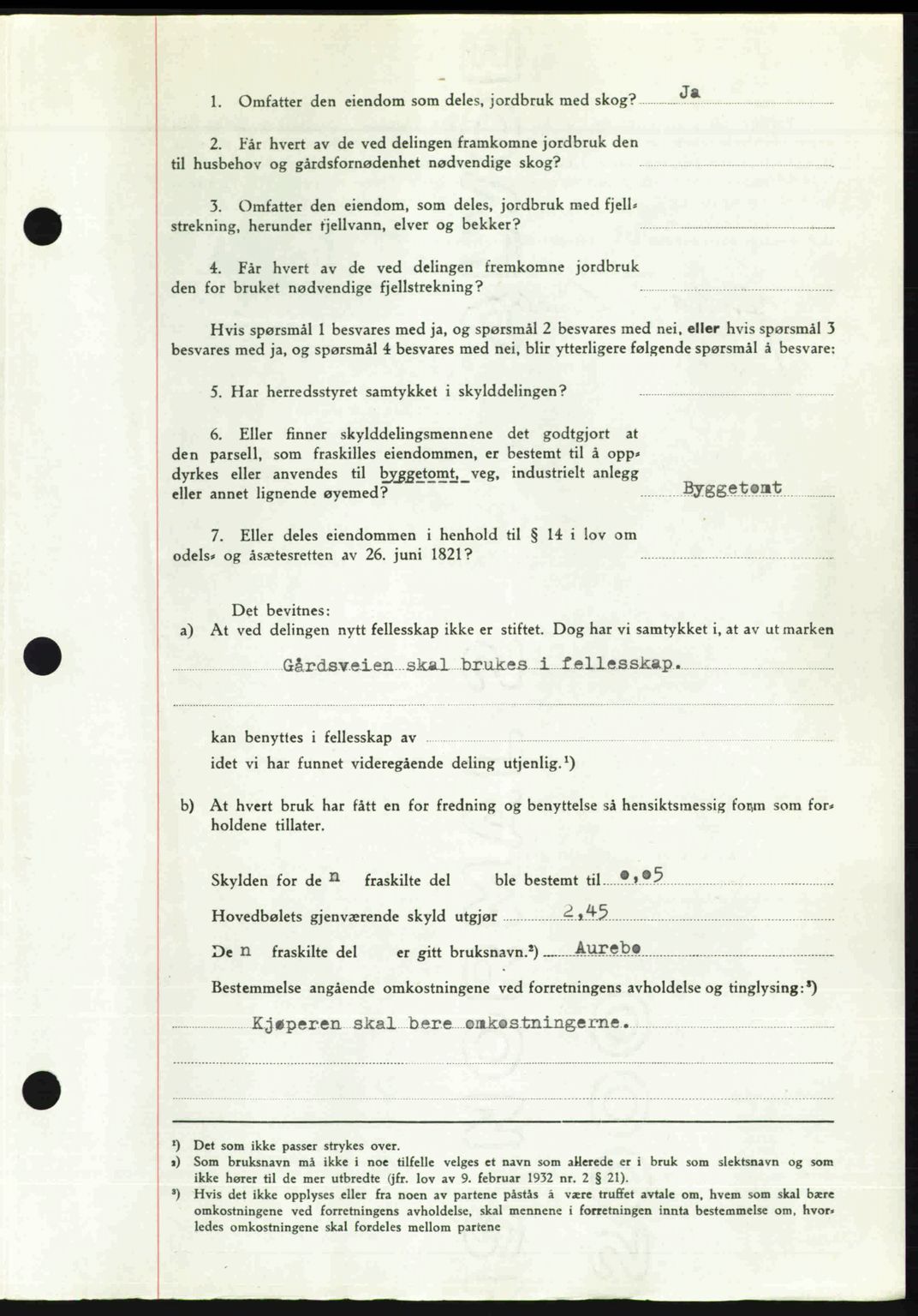 Romsdal sorenskriveri, AV/SAT-A-4149/1/2/2C: Mortgage book no. A29, 1949-1949, Diary no: : 1509/1949