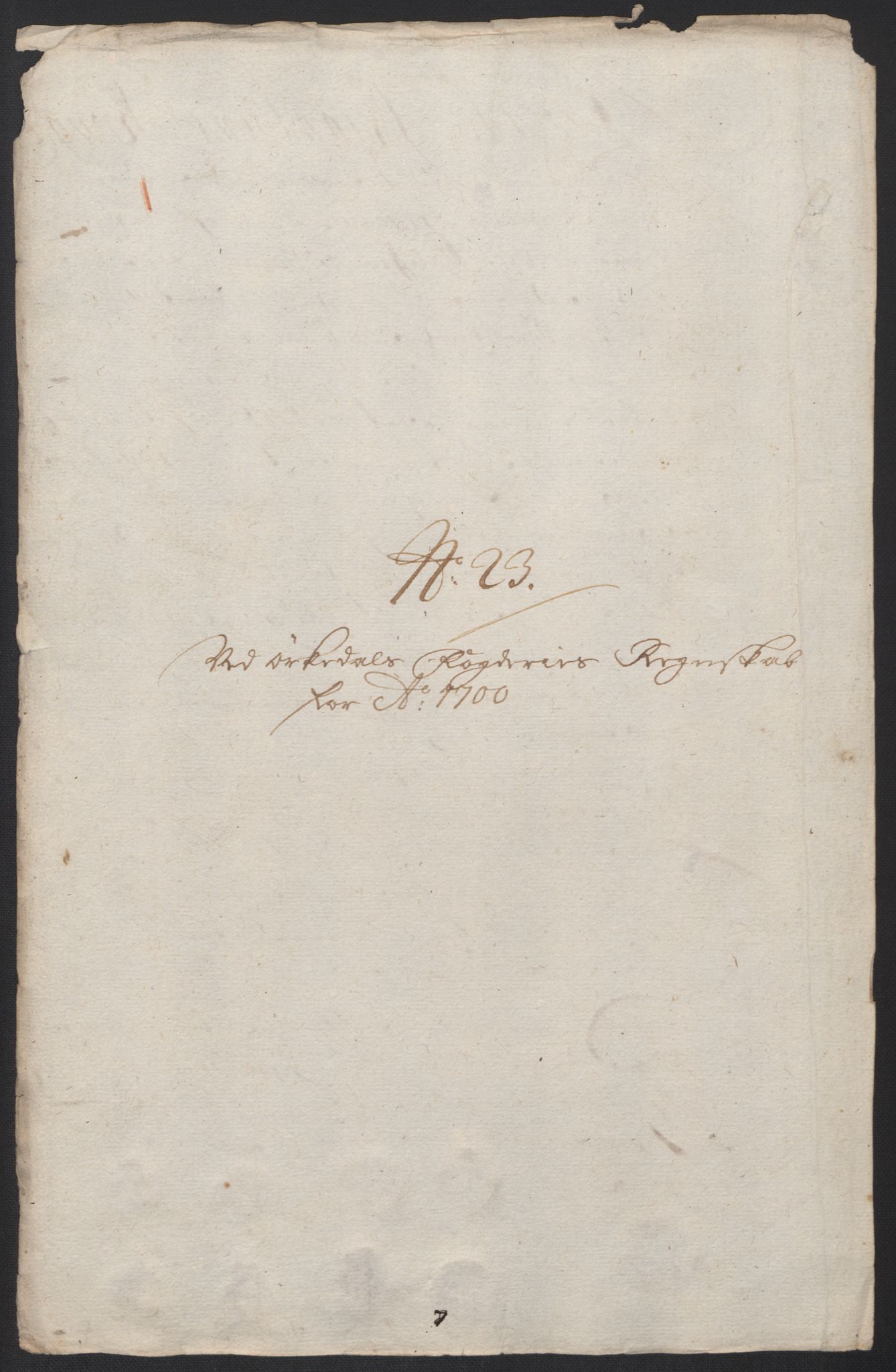 Rentekammeret inntil 1814, Reviderte regnskaper, Fogderegnskap, RA/EA-4092/R60/L3950: Fogderegnskap Orkdal og Gauldal, 1700, p. 207