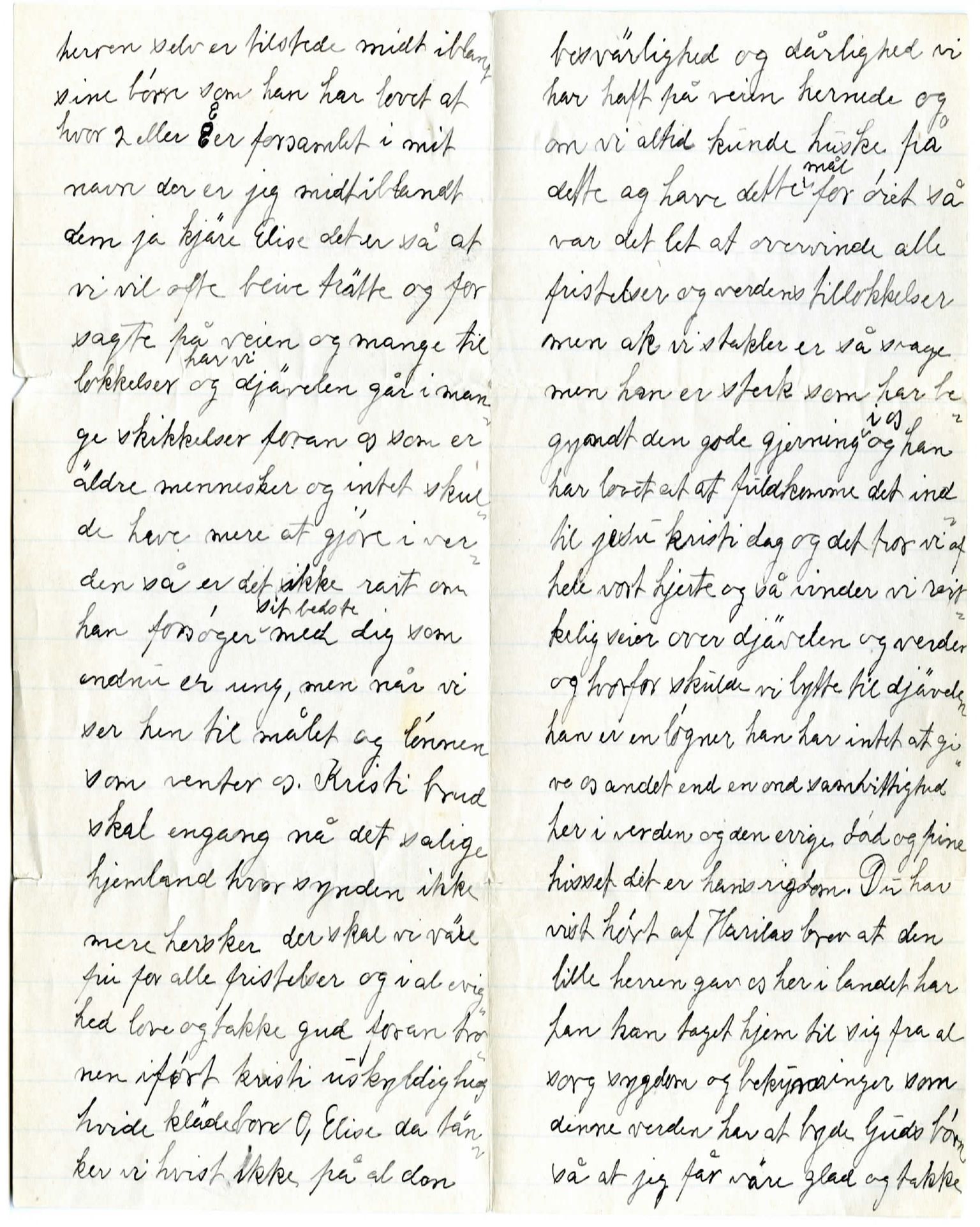 Elise Balos brevsamling, FMFB/A-1082/F/Fb/L0001: Brev fra Emma Jokela til Elise Balo, 1901