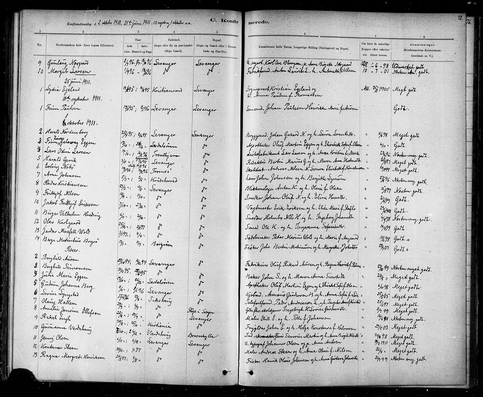 Ministerialprotokoller, klokkerbøker og fødselsregistre - Nord-Trøndelag, SAT/A-1458/720/L0192: Parish register (copy) no. 720C01, 1880-1917, p. 72