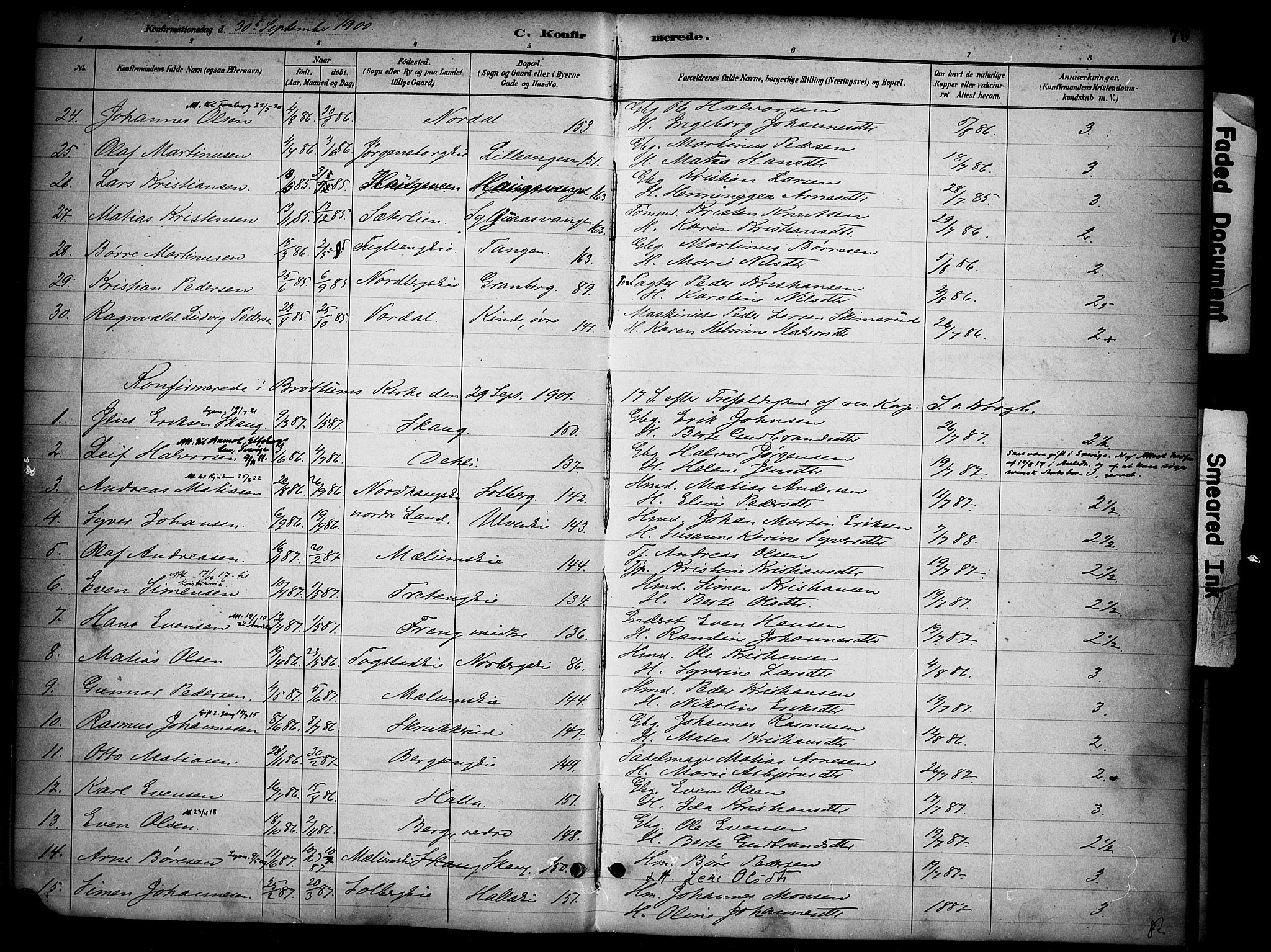 Ringsaker prestekontor, AV/SAH-PREST-014/K/Ka/L0015: Parish register (official) no. 15, 1891-1904, p. 79