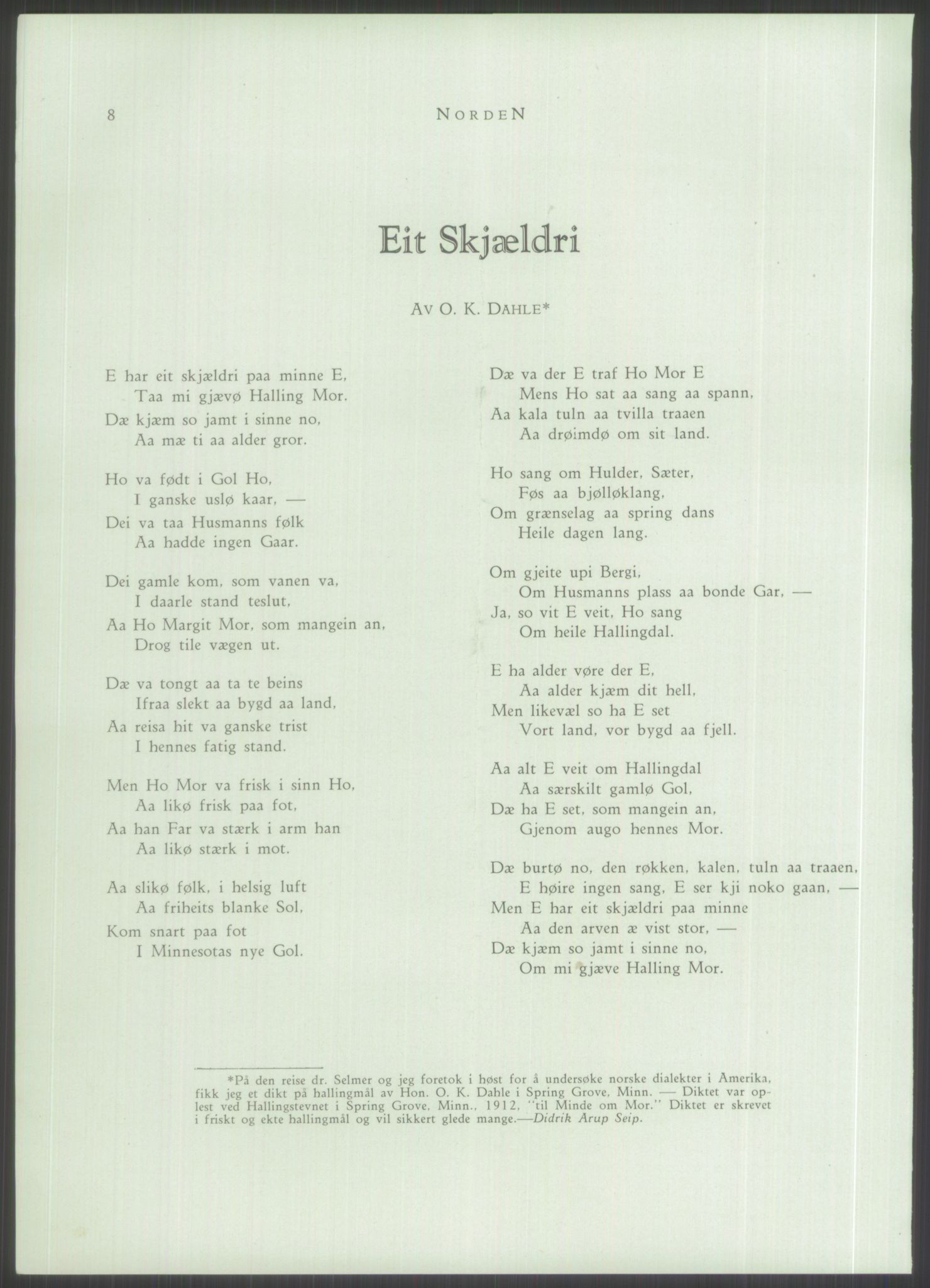 Samlinger til kildeutgivelse, Amerikabrevene, AV/RA-EA-4057/F/L0022: Innlån fra Vestfold. Innlån fra Telemark: Bratås - Duus, 1838-1914, p. 110