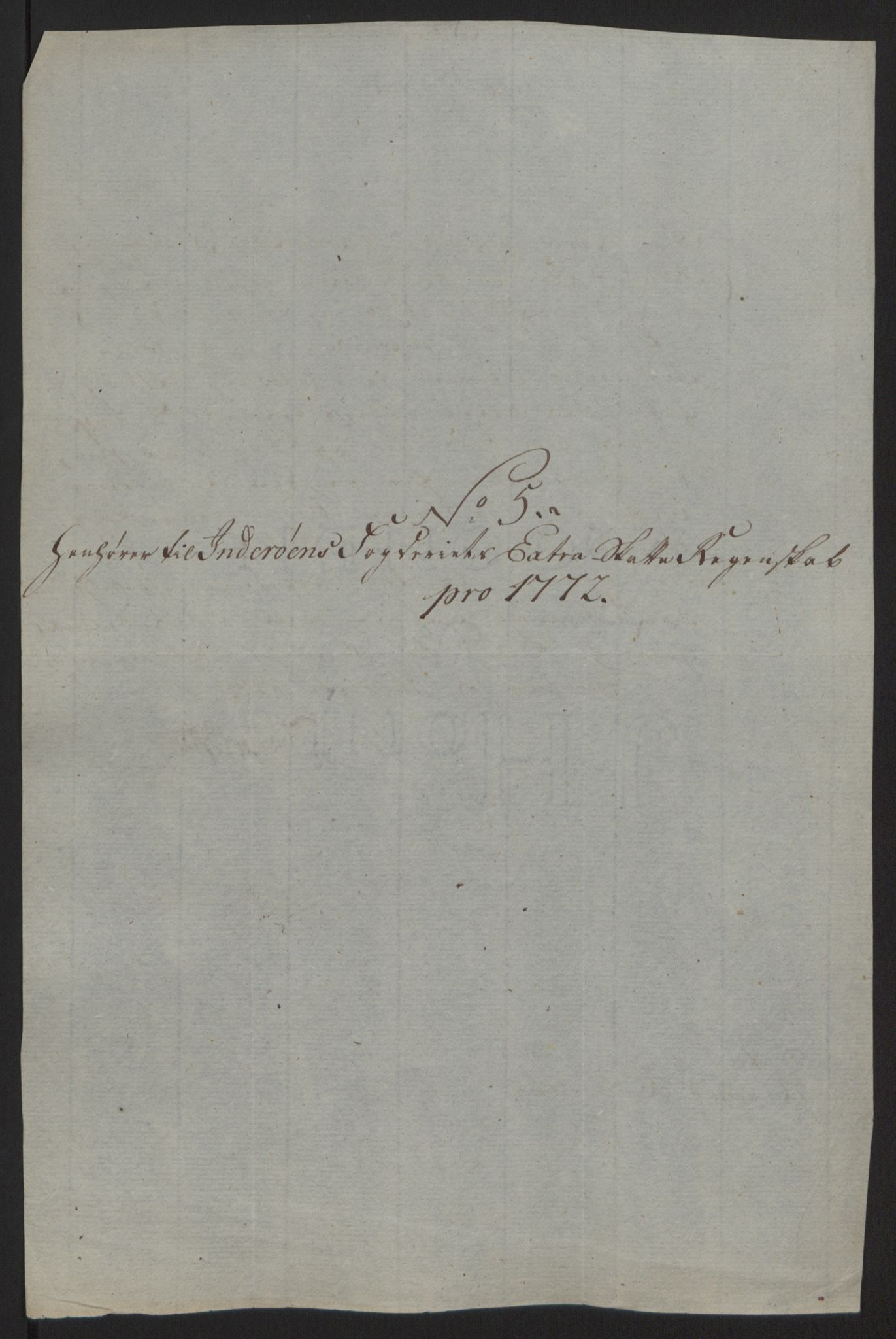 Rentekammeret inntil 1814, Reviderte regnskaper, Fogderegnskap, RA/EA-4092/R63/L4420: Ekstraskatten Inderøy, 1762-1772, p. 507