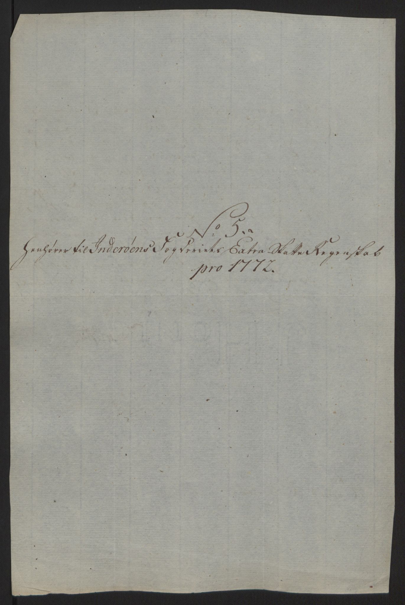 Rentekammeret inntil 1814, Reviderte regnskaper, Fogderegnskap, AV/RA-EA-4092/R63/L4420: Ekstraskatten Inderøy, 1762-1772, p. 507