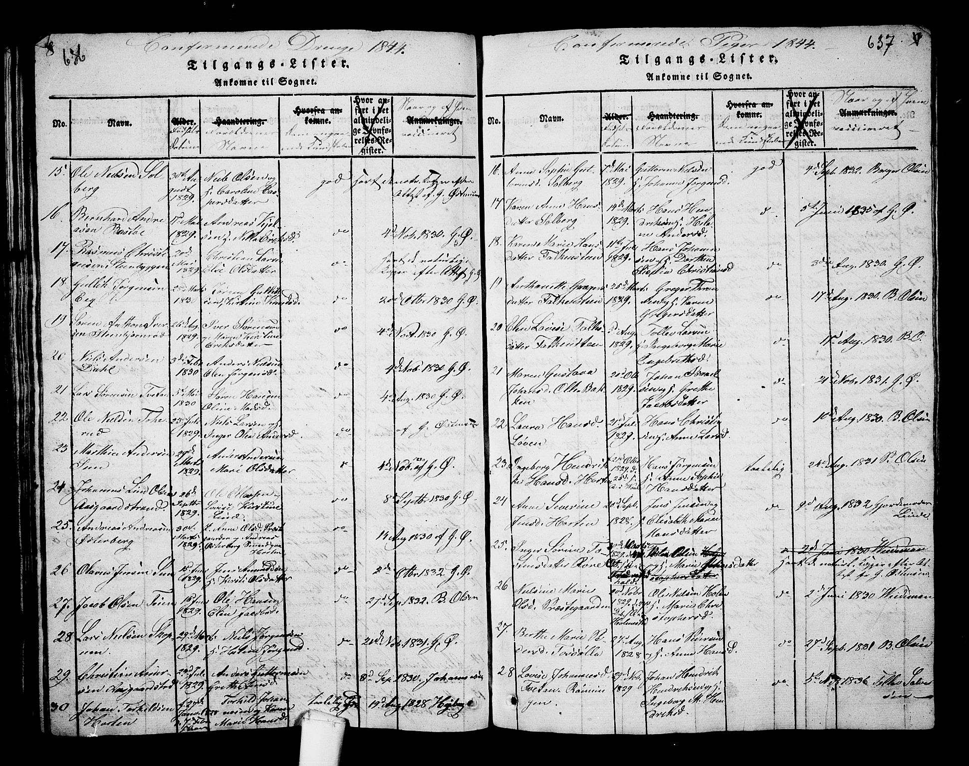 Borre kirkebøker, AV/SAKO-A-338/G/Ga/L0001: Parish register (copy) no. I 1, 1815-1851, p. 636-637