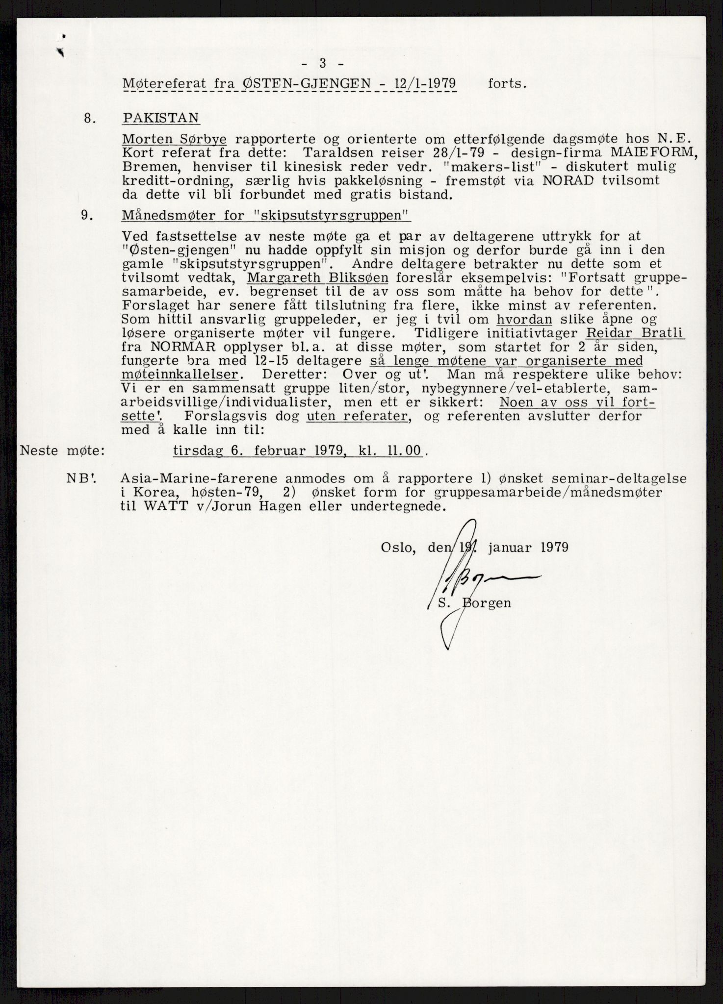 "17-Gruppen Kina", AV/RA-PA-1688/A/L0001: Møtereferater, 1979-1986, p. 18