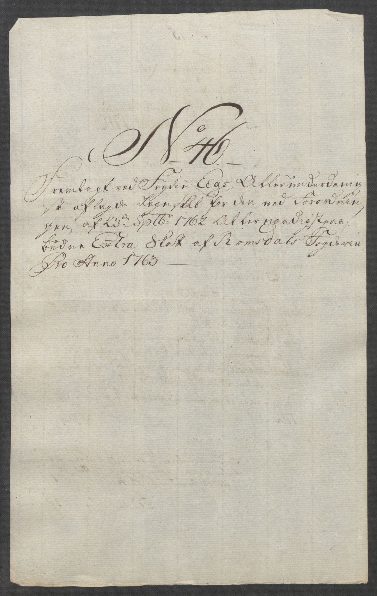 Rentekammeret inntil 1814, Reviderte regnskaper, Fogderegnskap, RA/EA-4092/R55/L3730: Ekstraskatten Romsdal, 1762-1763, p. 463