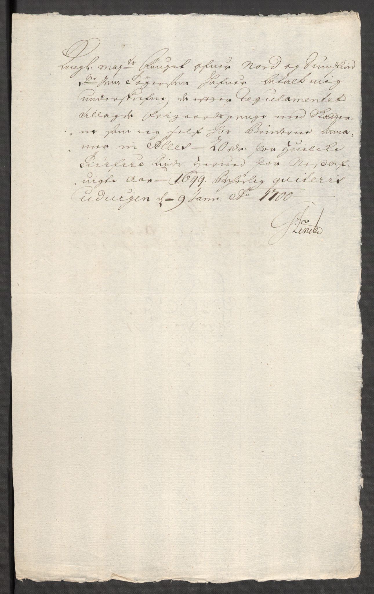 Rentekammeret inntil 1814, Reviderte regnskaper, Fogderegnskap, AV/RA-EA-4092/R53/L3424: Fogderegnskap Sunn- og Nordfjord, 1699, p. 363