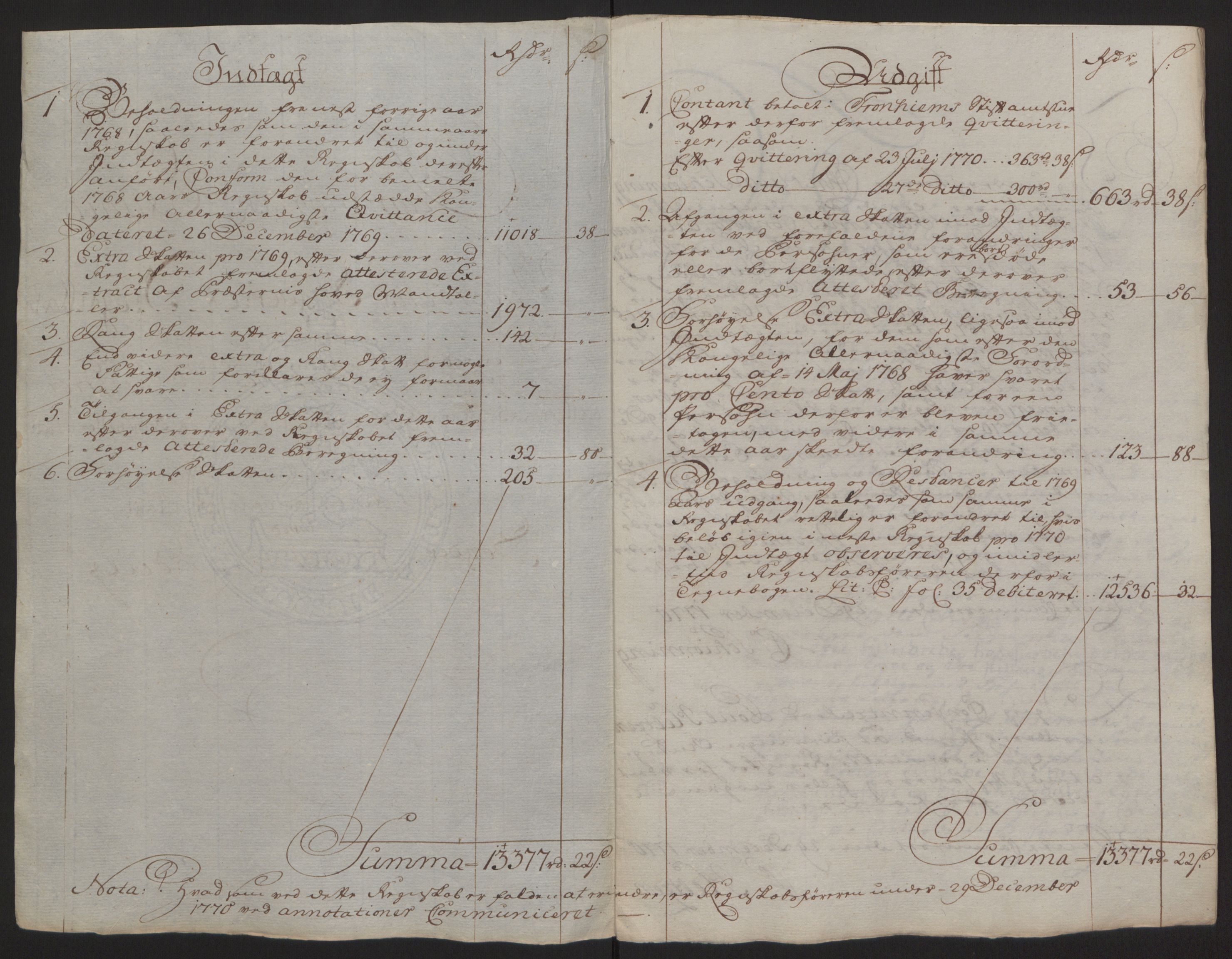 Rentekammeret inntil 1814, Reviderte regnskaper, Fogderegnskap, AV/RA-EA-4092/R63/L4420: Ekstraskatten Inderøy, 1762-1772, p. 349