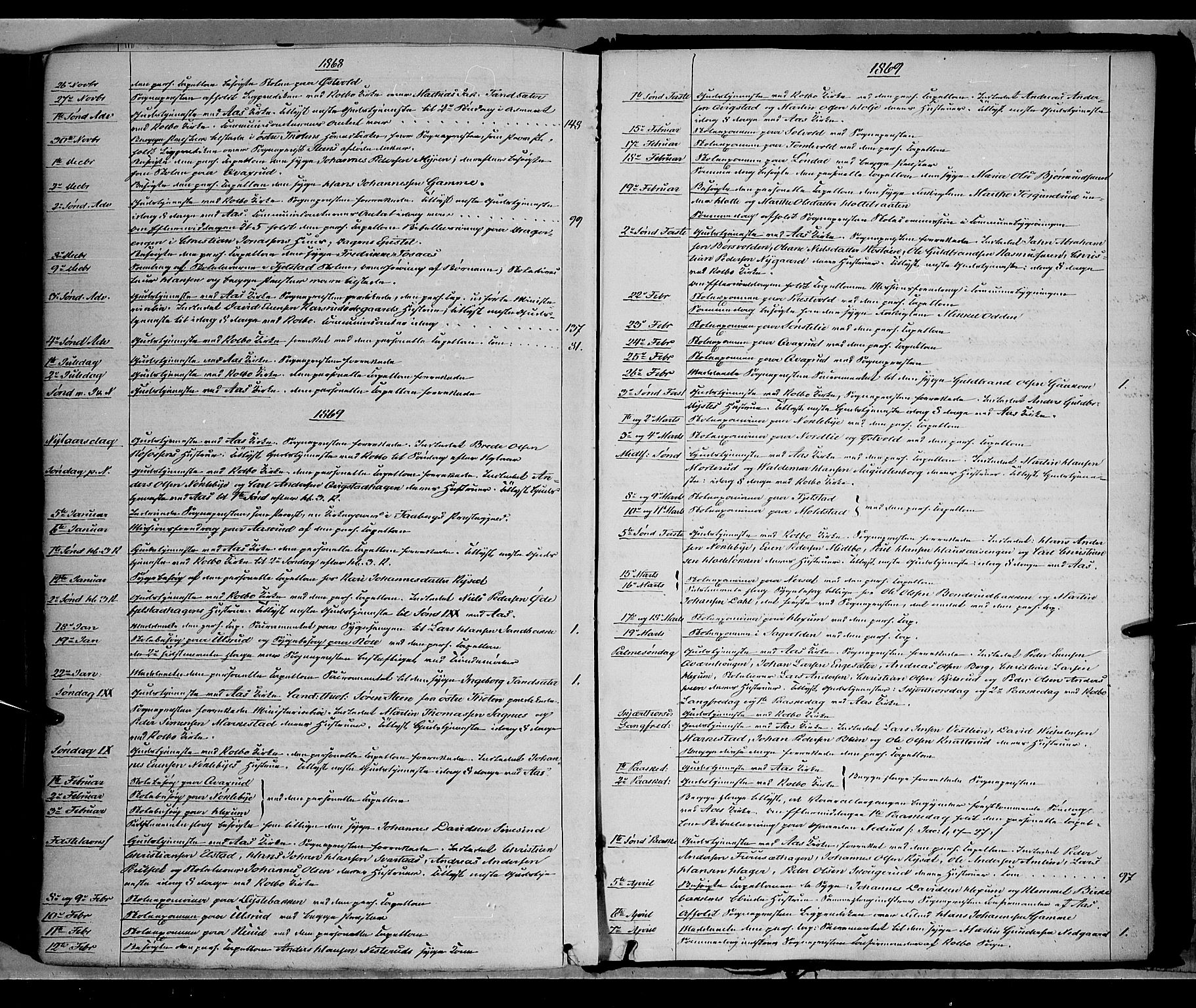 Vestre Toten prestekontor, SAH/PREST-108/H/Ha/Haa/L0007: Parish register (official) no. 7, 1862-1869, p. 380