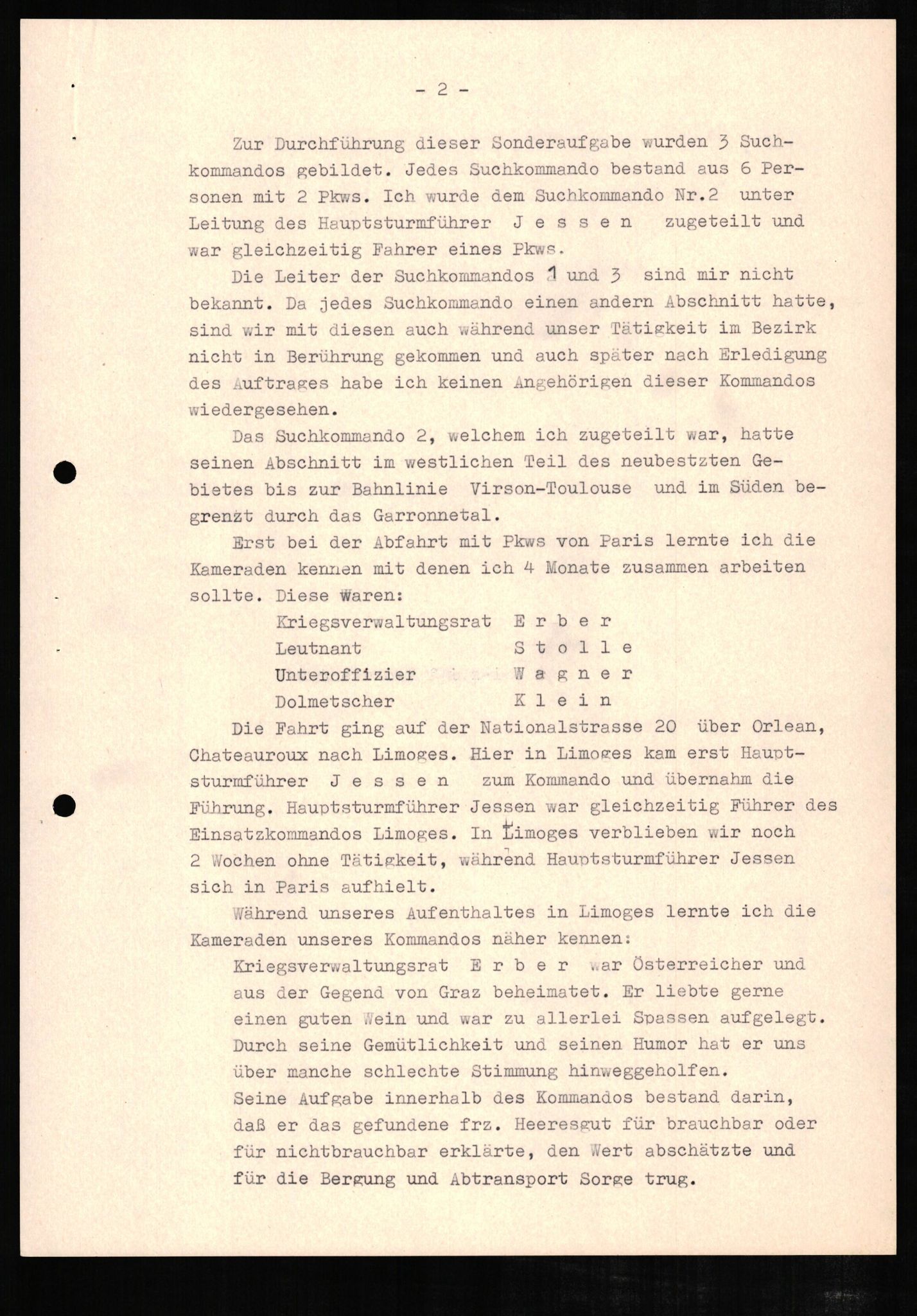 Forsvaret, Forsvarets overkommando II, RA/RAFA-3915/D/Db/L0006: CI Questionaires. Tyske okkupasjonsstyrker i Norge. Tyskere., 1945-1946, p. 245