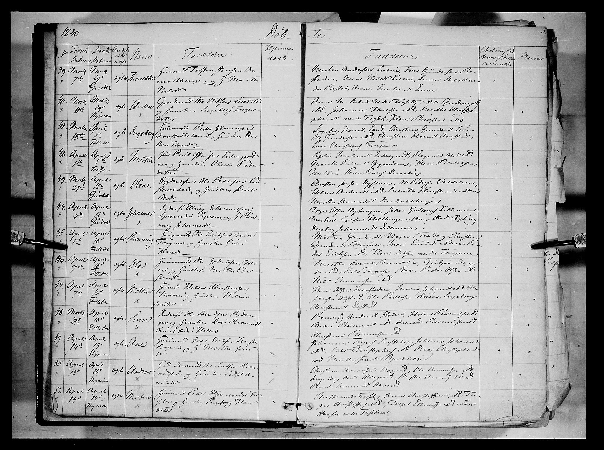 Gausdal prestekontor, AV/SAH-PREST-090/H/Ha/Haa/L0007: Parish register (official) no. 7, 1840-1850, p. 5