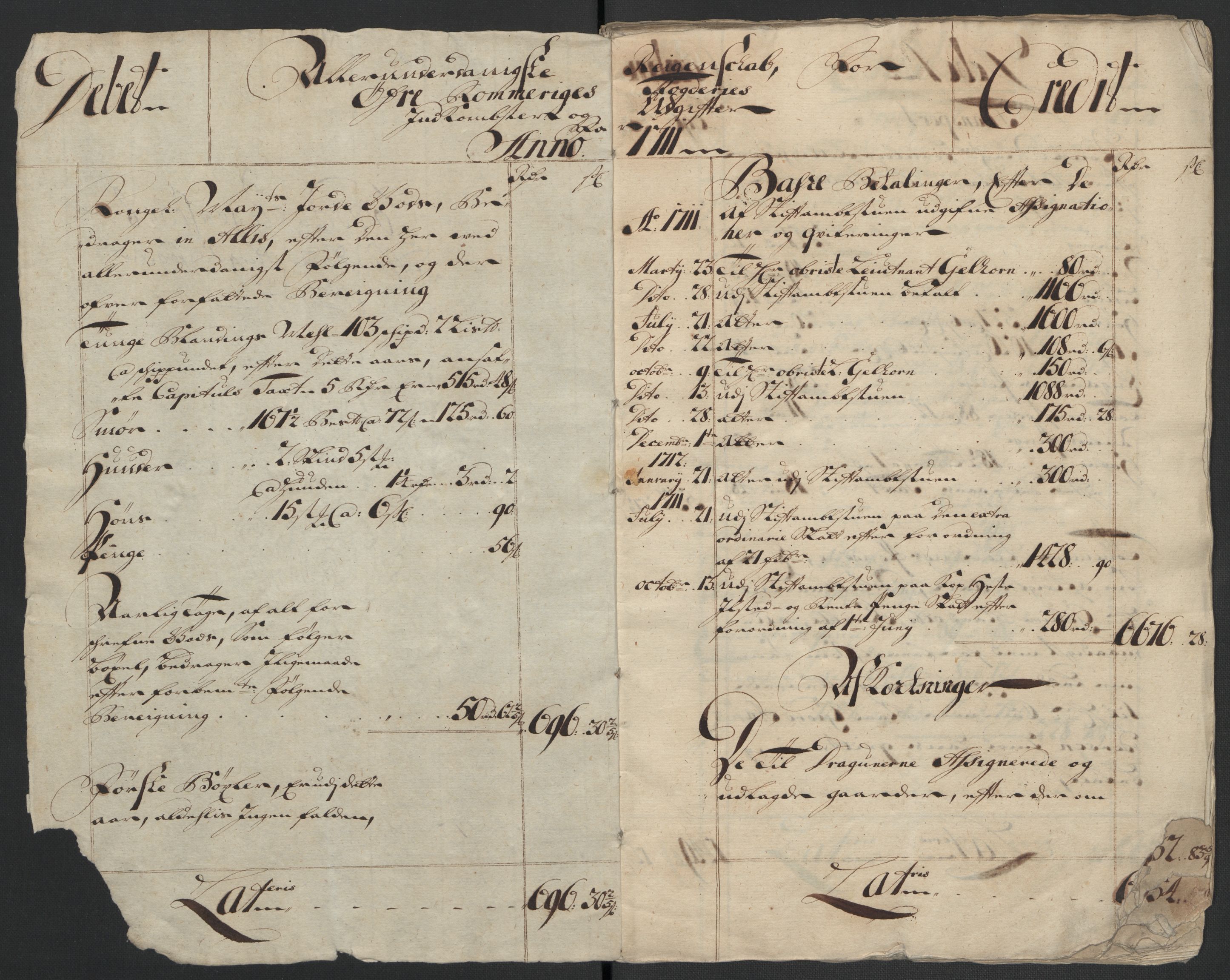 Rentekammeret inntil 1814, Reviderte regnskaper, Fogderegnskap, AV/RA-EA-4092/R12/L0720: Fogderegnskap Øvre Romerike, 1710-1711, p. 254