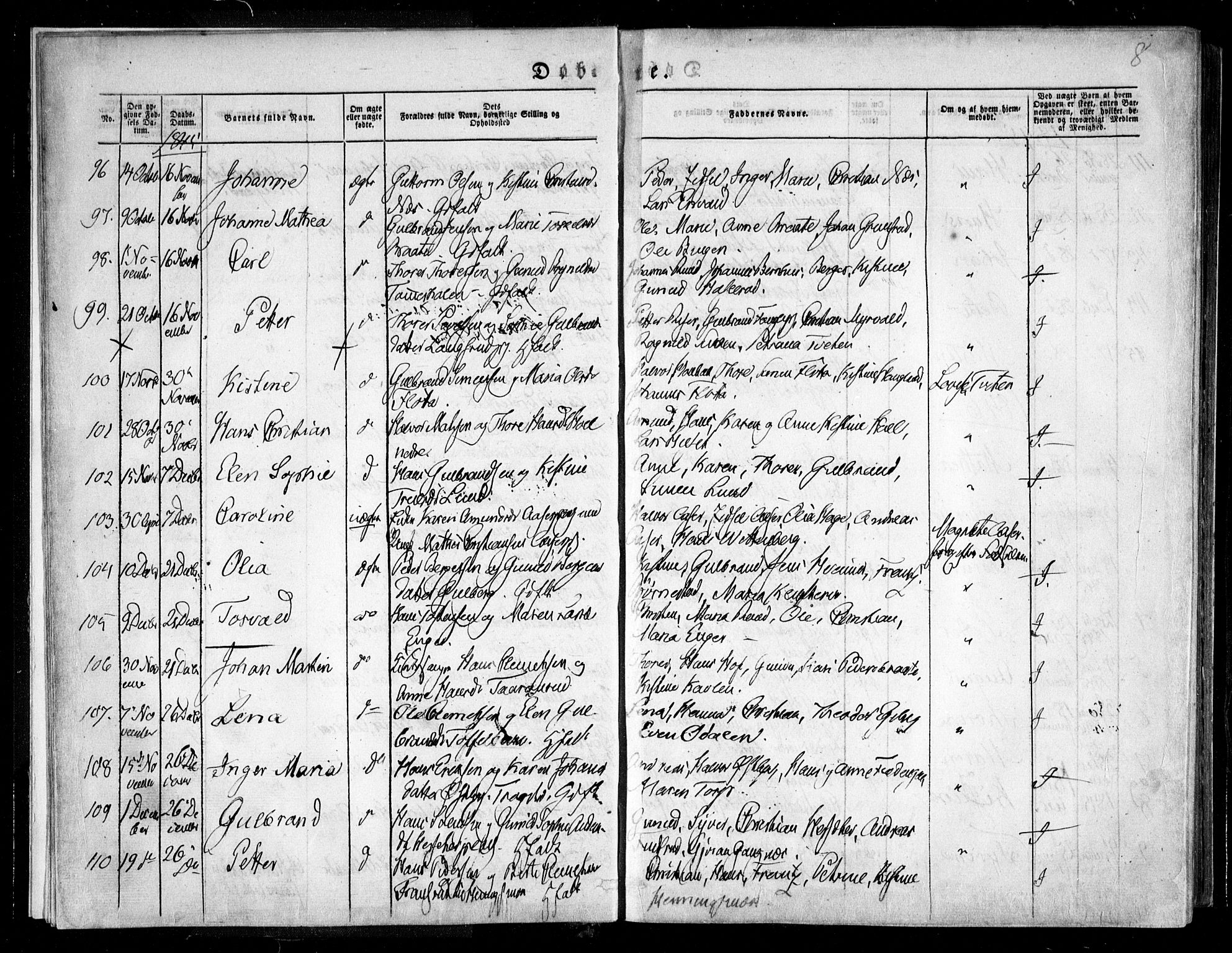 Trøgstad prestekontor Kirkebøker, AV/SAO-A-10925/F/Fa/L0007: Parish register (official) no. I 7, 1845-1854, p. 8