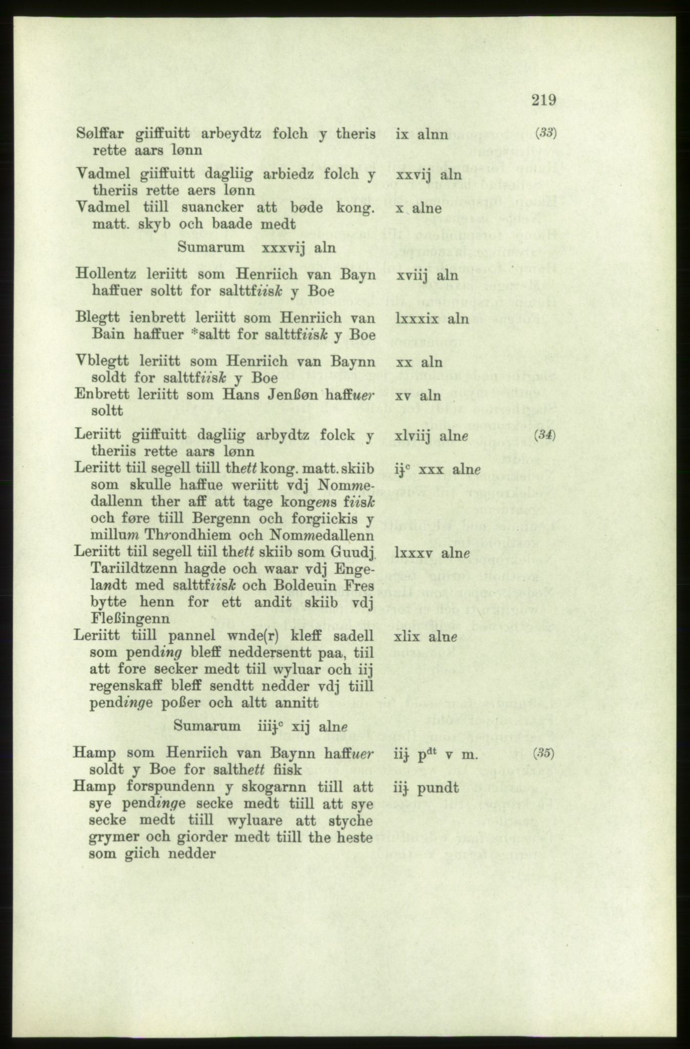 Publikasjoner utgitt av Arkivverket, PUBL/PUBL-001/C/0006: Bind 6: Rekneskapsbøker for Trondheims len 1548-1549 og 1557-1559, 1548-1559, p. 219