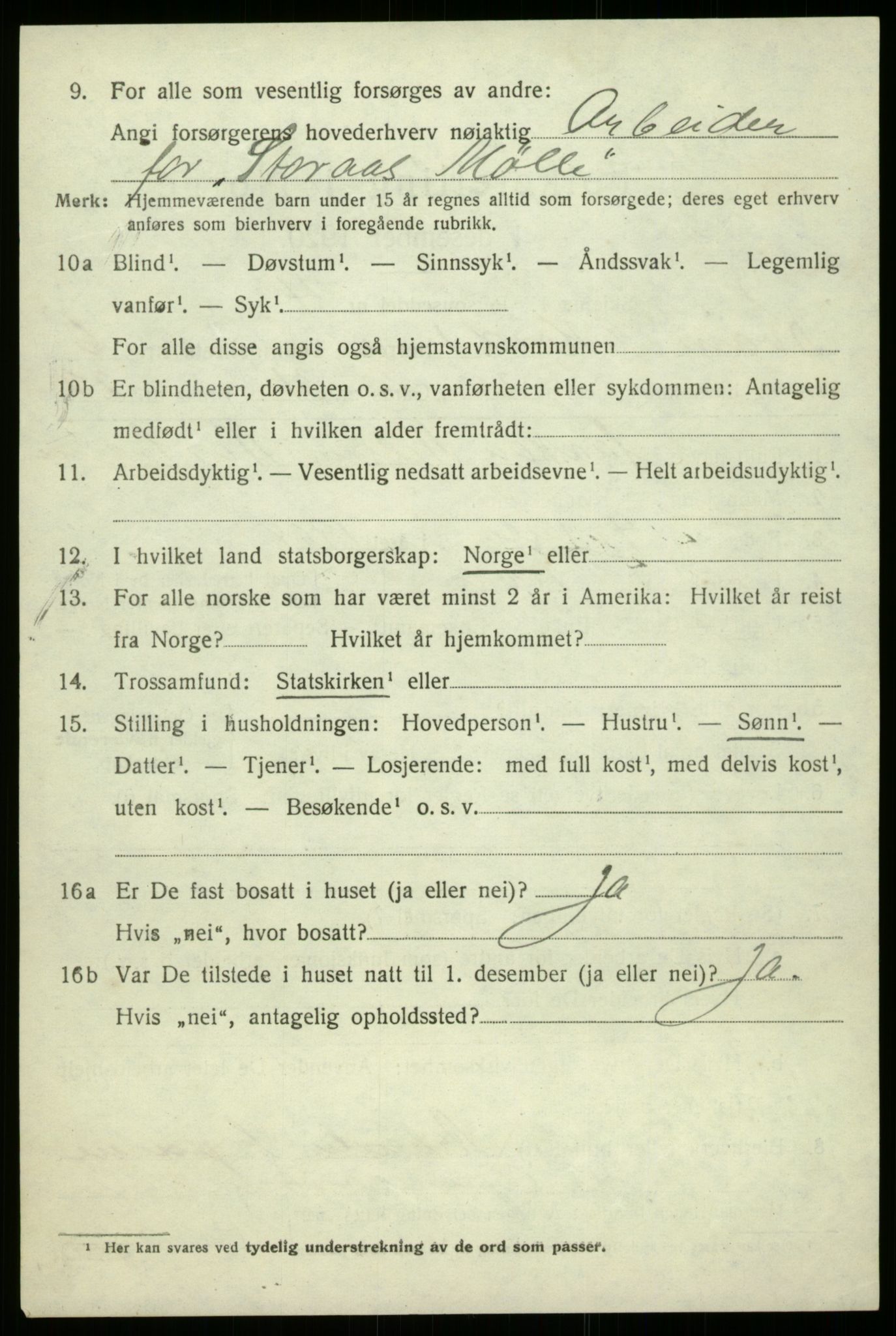 SAB, 1920 census for Kvam, 1920, p. 4666