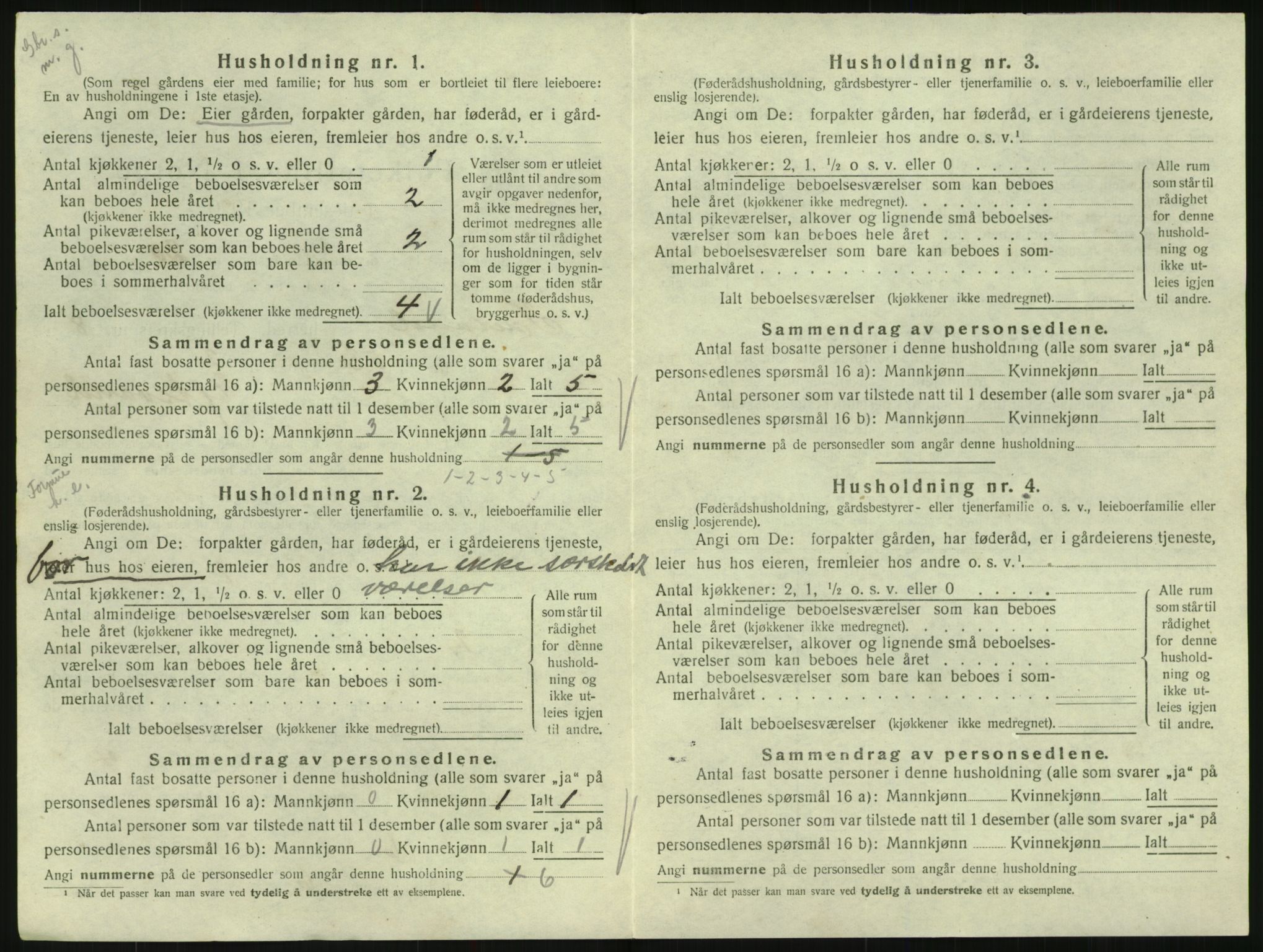 SAK, 1920 census for Iveland, 1920, p. 412