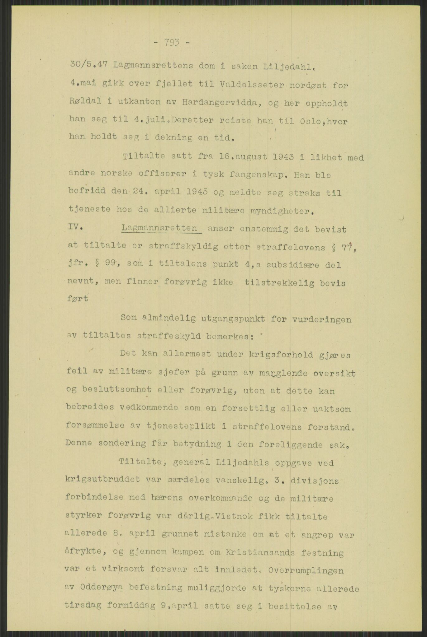 Forsvaret, Forsvarets krigshistoriske avdeling, AV/RA-RAFA-2017/Y/Yb/L0095: II-C-11-335  -  3. Divisjon.  Sak mot general Finn Backer m.fl., 1940-1948, p. 35