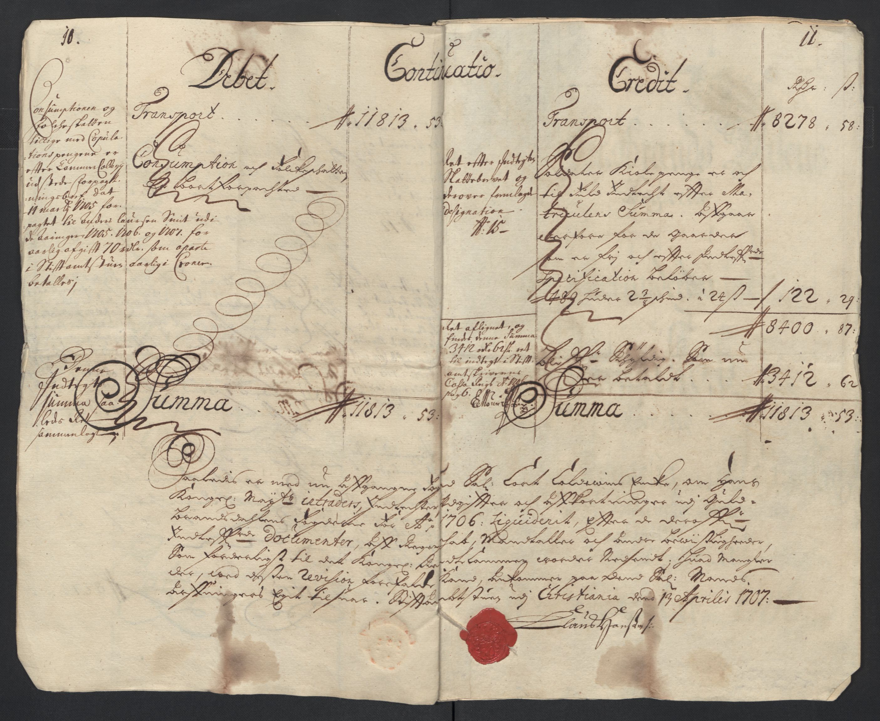 Rentekammeret inntil 1814, Reviderte regnskaper, Fogderegnskap, AV/RA-EA-4092/R17/L1178: Fogderegnskap Gudbrandsdal, 1705-1707, p. 158