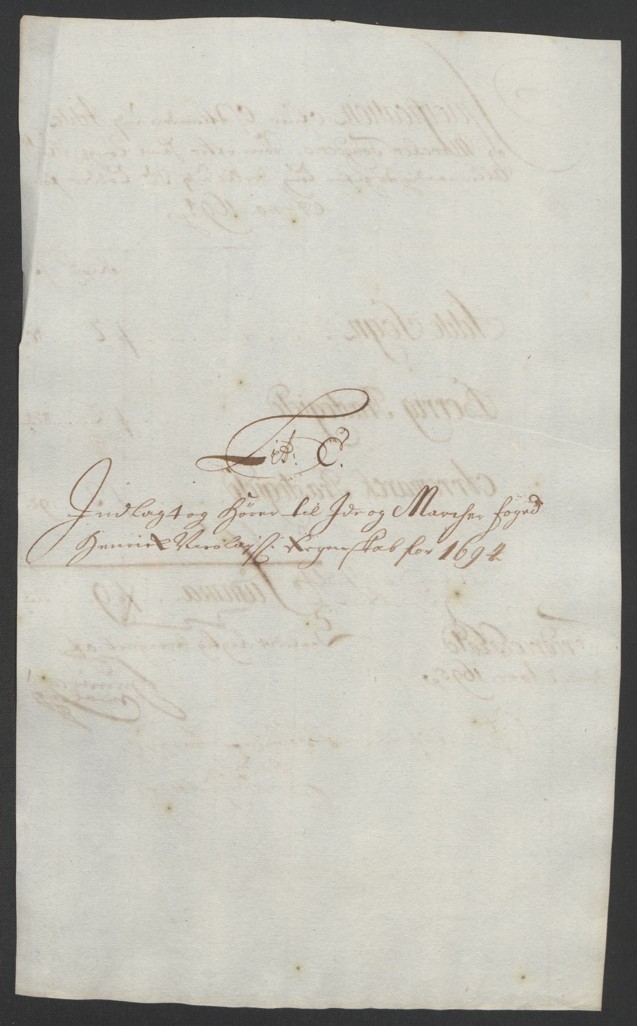 Rentekammeret inntil 1814, Reviderte regnskaper, Fogderegnskap, RA/EA-4092/R01/L0012: Fogderegnskap Idd og Marker, 1694-1695, p. 50