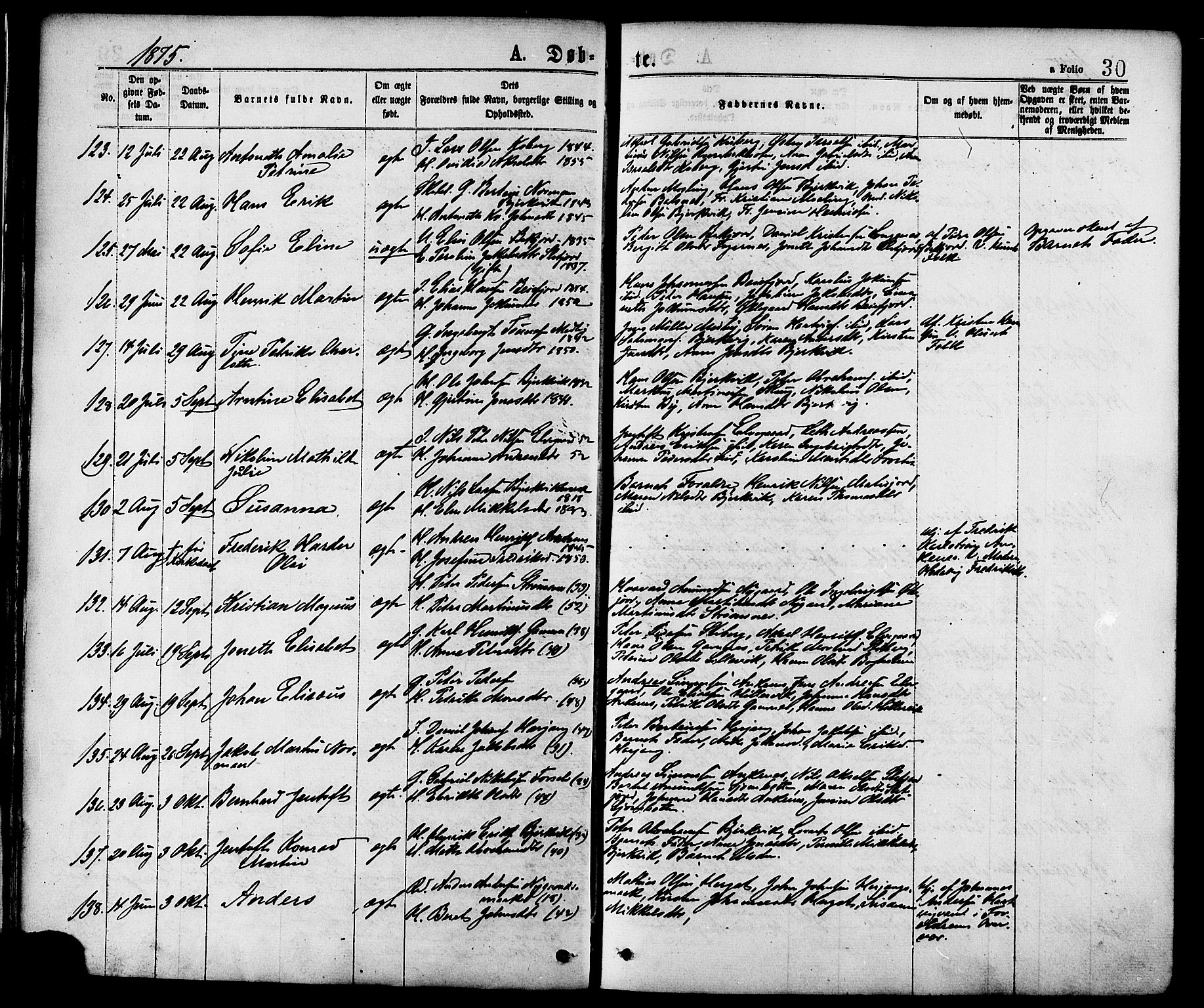 Ministerialprotokoller, klokkerbøker og fødselsregistre - Nordland, AV/SAT-A-1459/863/L0897: Parish register (official) no. 863A09, 1872-1886, p. 30