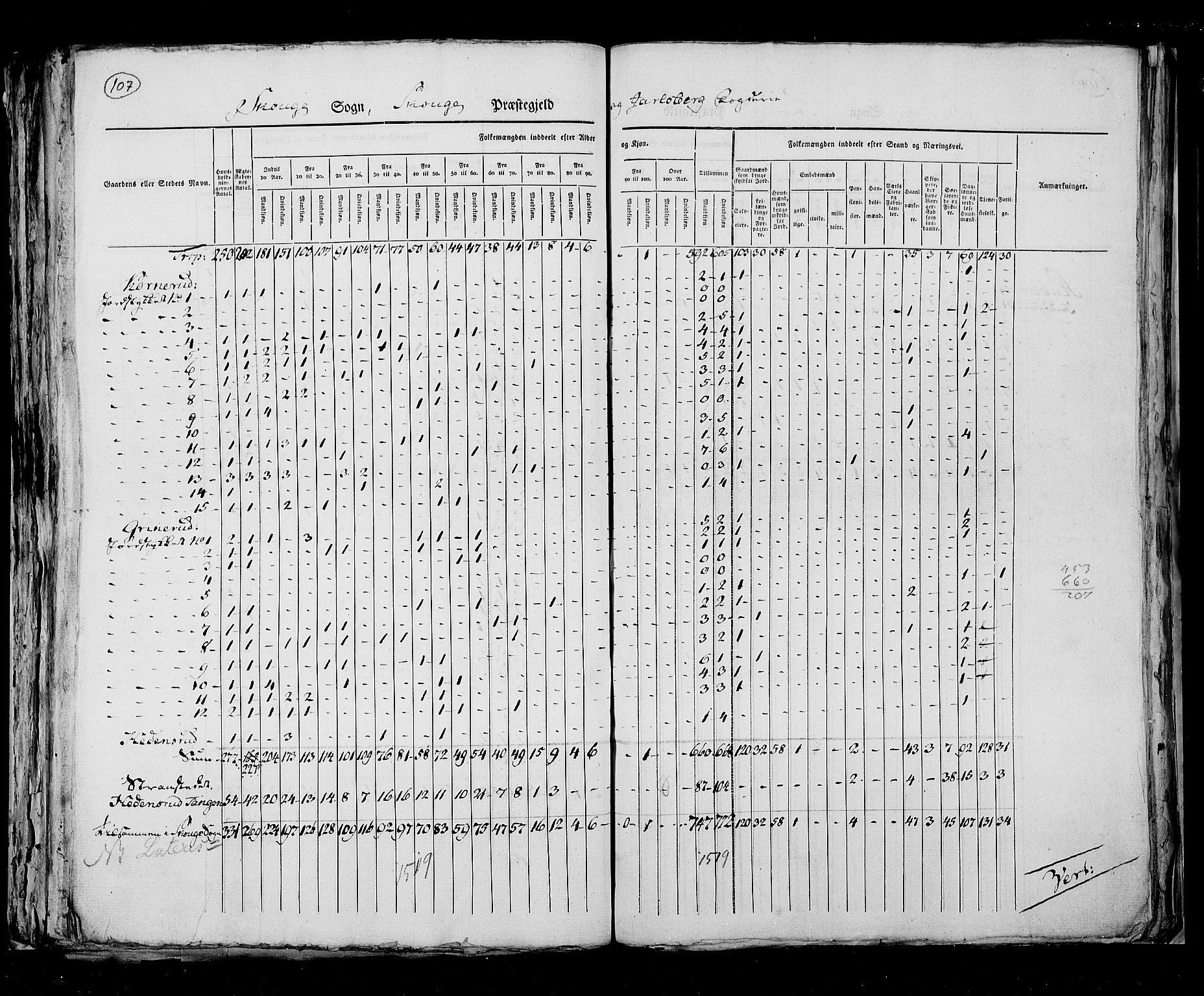 RA, Census 1825, vol. 8: Jarlsberg og Larvik amt, 1825, p. 107