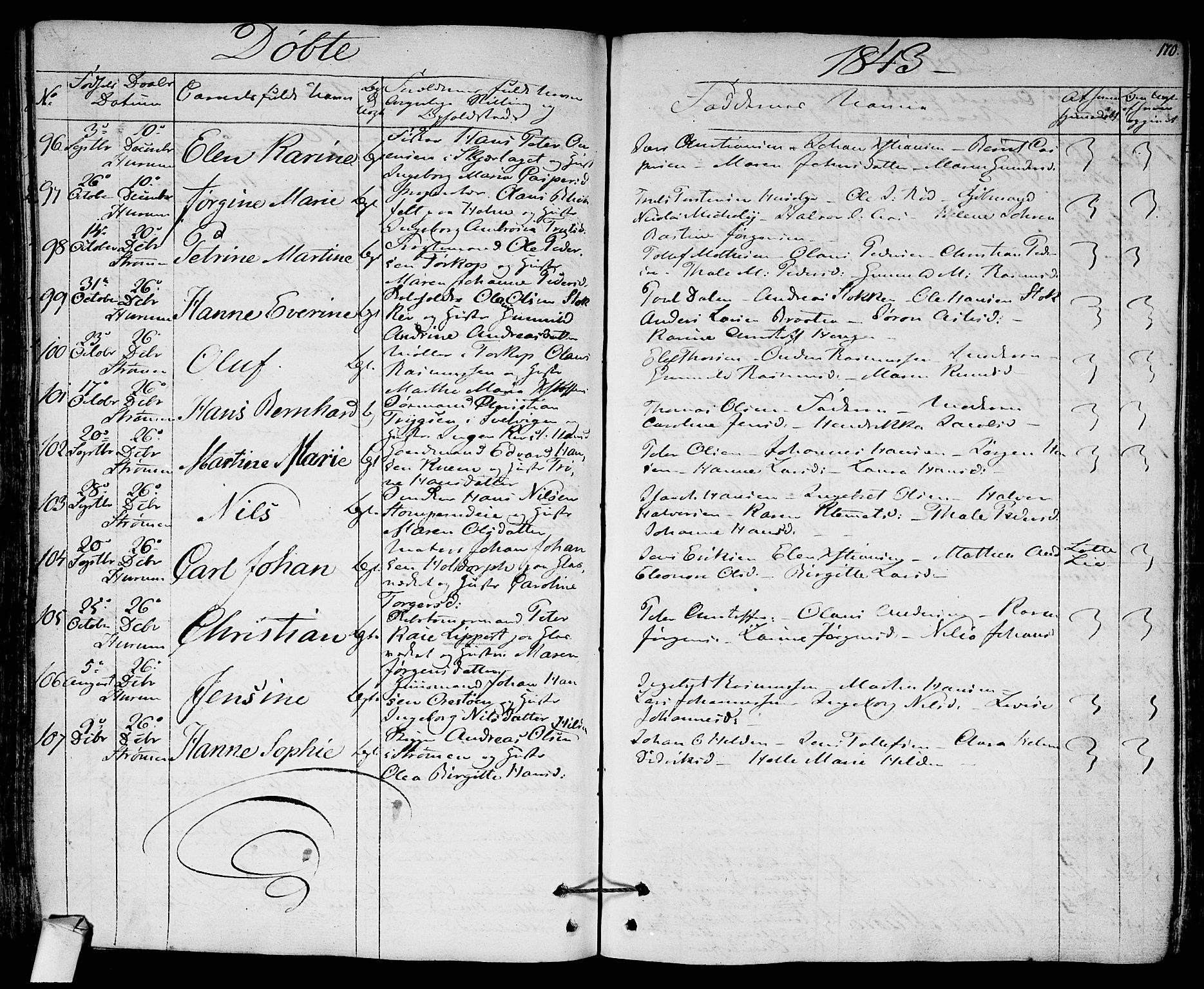 Hurum kirkebøker, SAKO/A-229/F/Fa/L0010: Parish register (official) no. 10, 1827-1846, p. 170