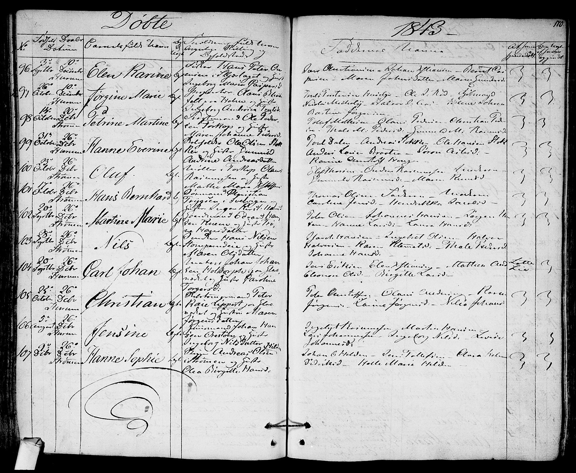 Hurum kirkebøker, AV/SAKO-A-229/F/Fa/L0010: Parish register (official) no. 10, 1827-1846, p. 170