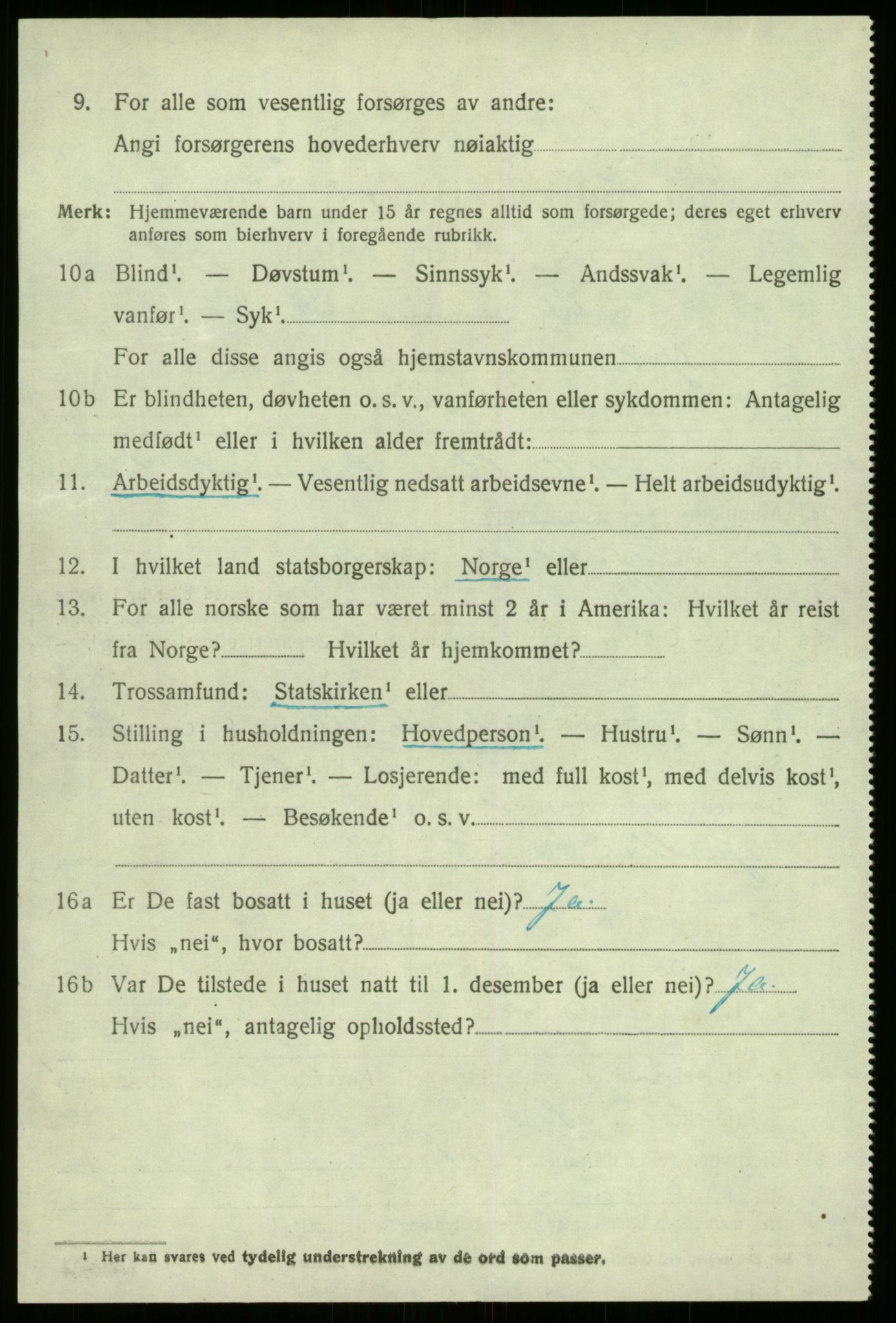 SAB, 1920 census for Fjaler, 1920, p. 4632