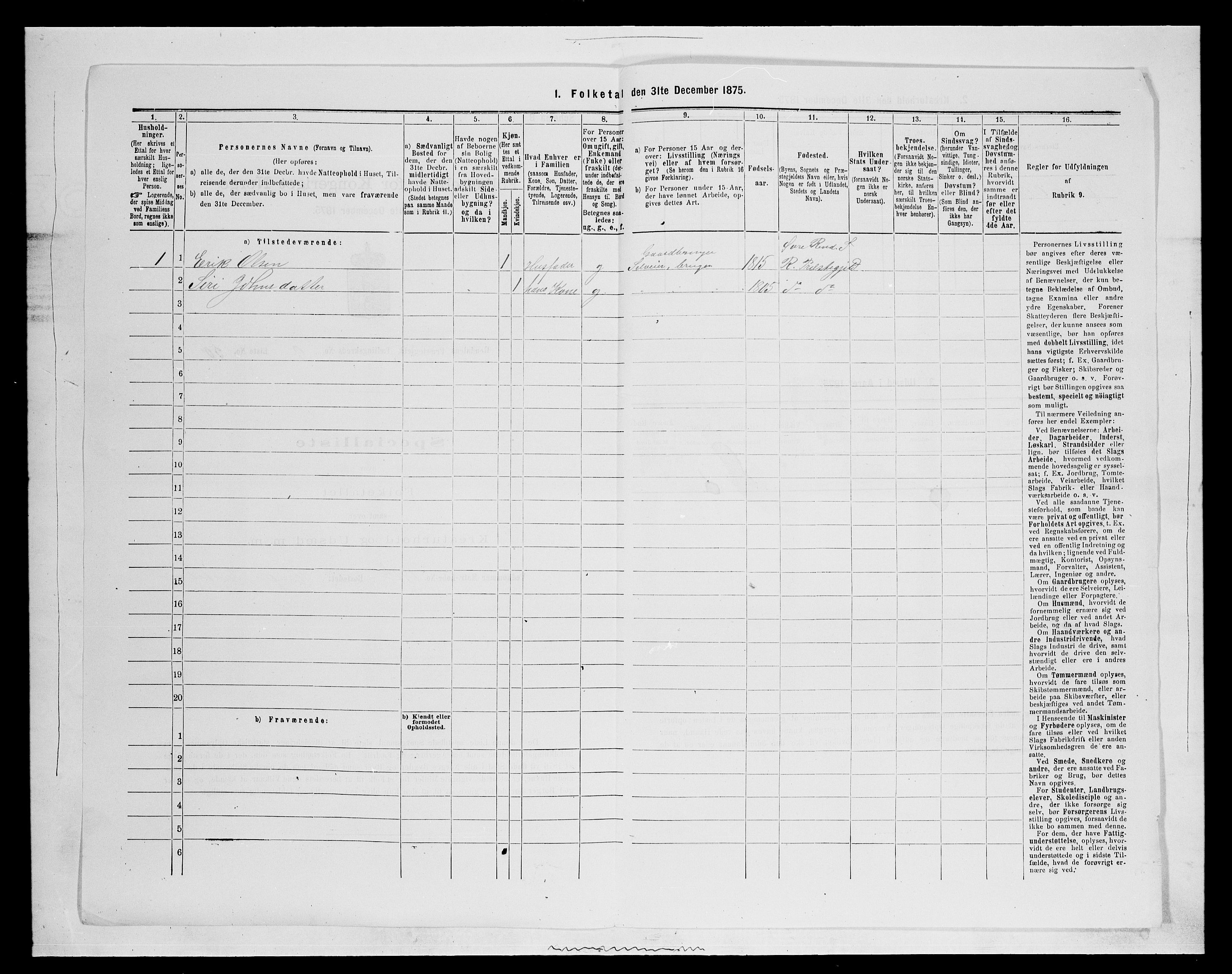 SAH, 1875 census for 0432P Rendalen, 1875, p. 915