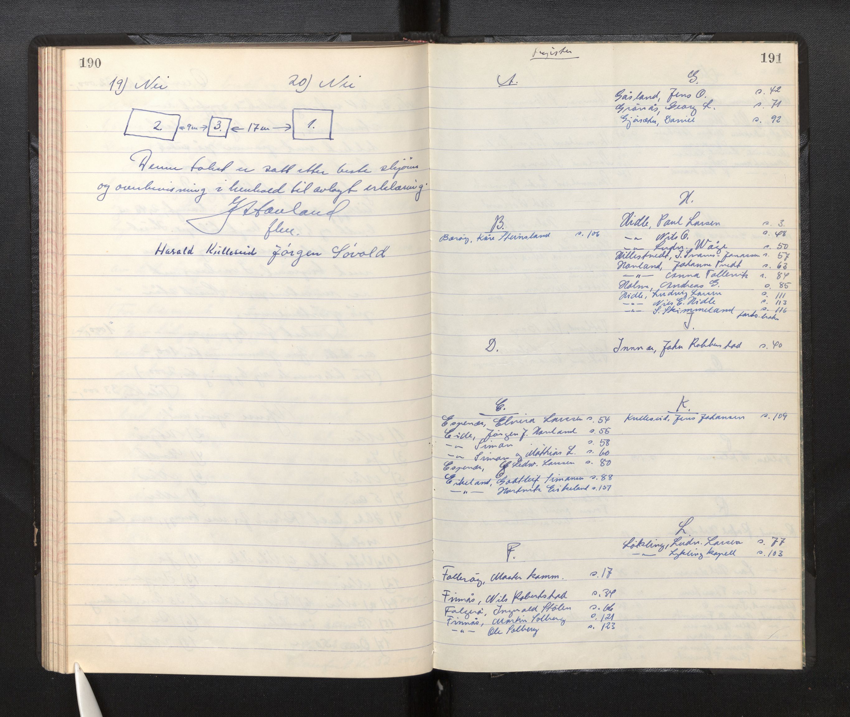 Lensmannen i Finnås, AV/SAB-A-31901/0012/L0001c: Branntakstprotokoll, 1951-1953, p. 190-191