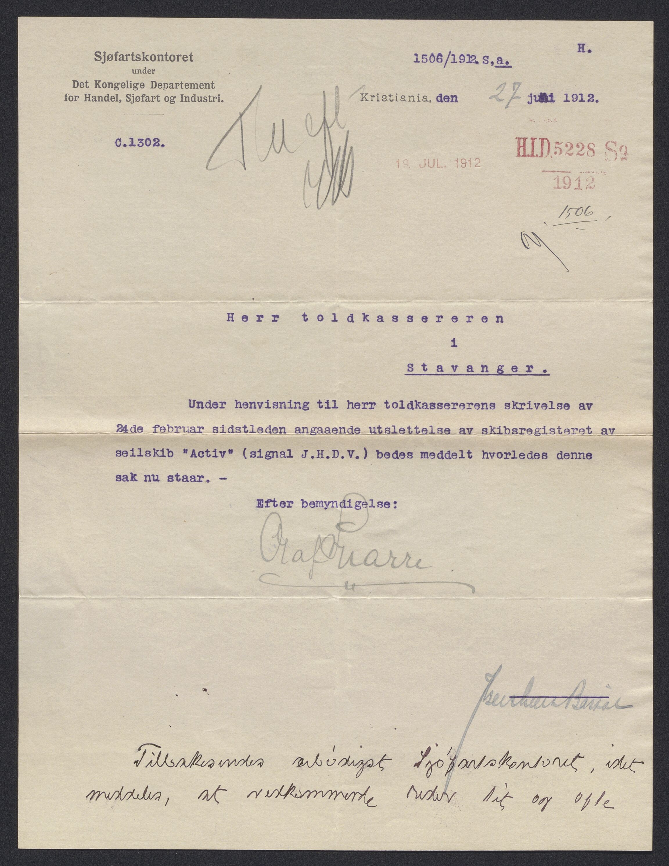 Sjøfartsdirektoratet med forløpere, skipsmapper slettede skip, AV/RA-S-4998/F/Fa/L0002: --, 1873-1923, p. 3