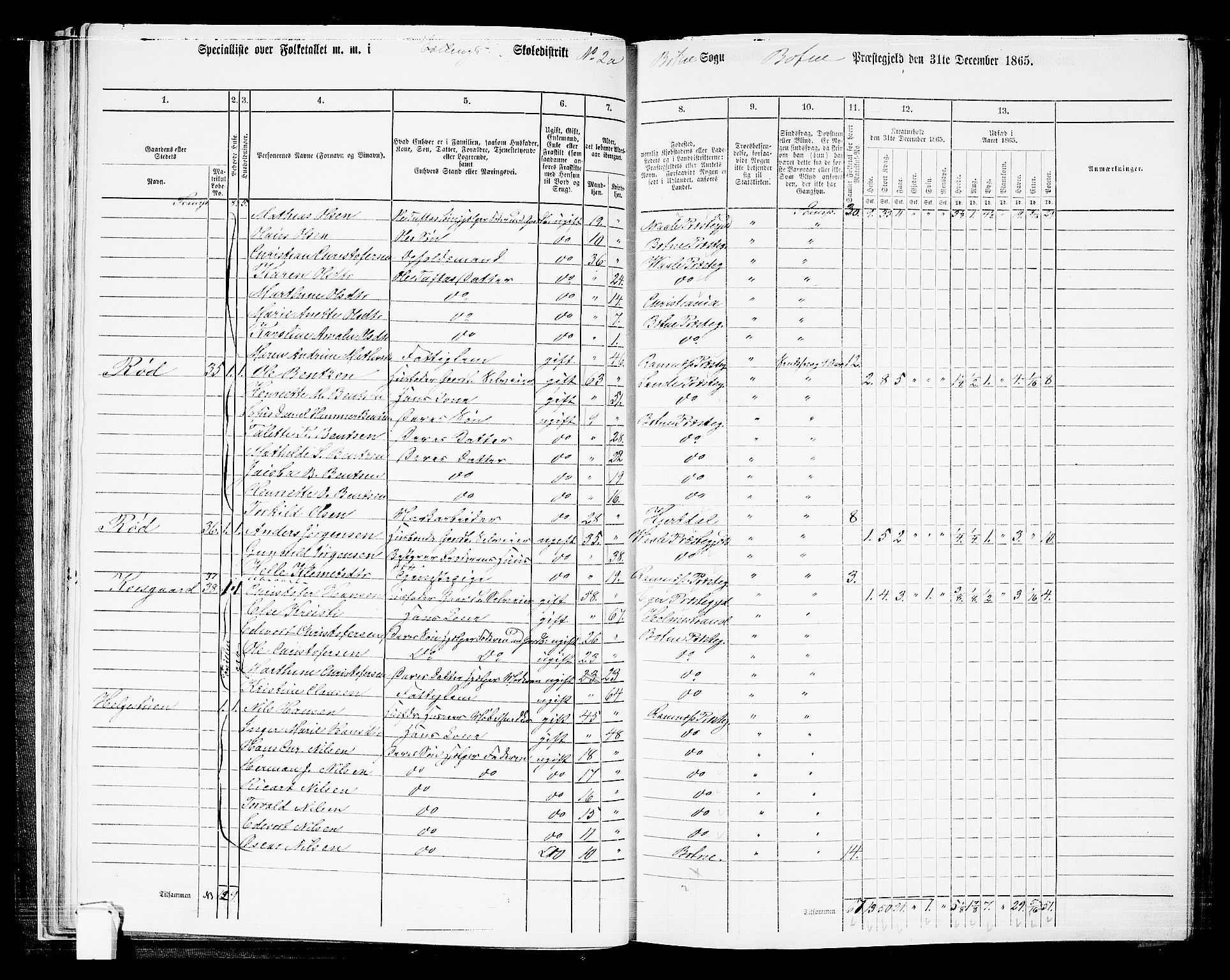 RA, 1865 census for Botne/Botne og Hillestad, 1865, p. 35